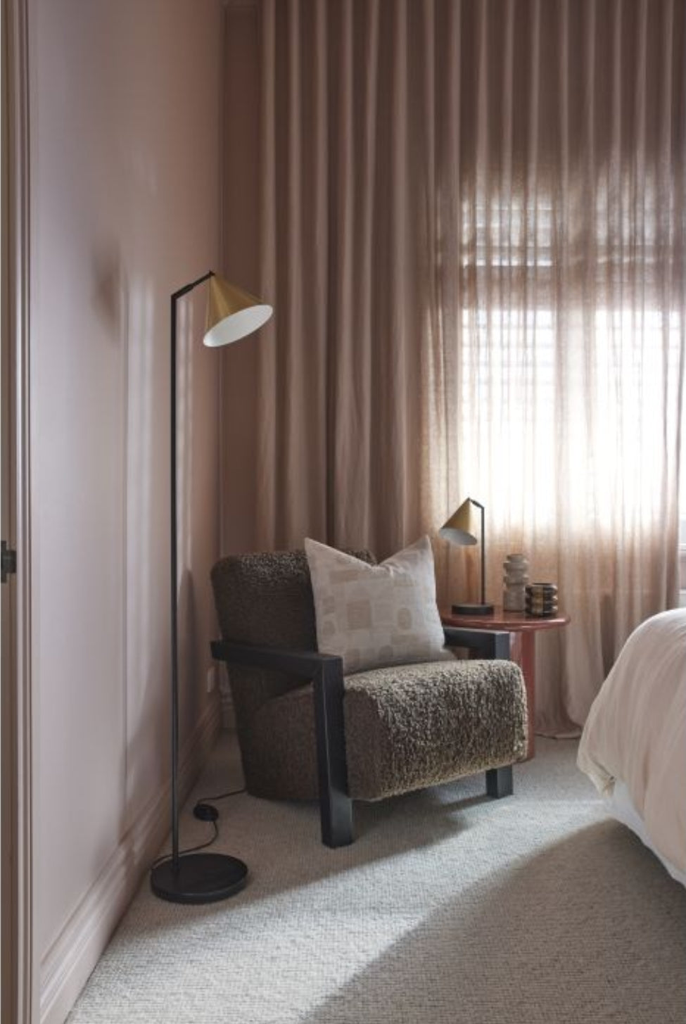 Lithos Cushion - Stone/ Ivory - Magpie Style