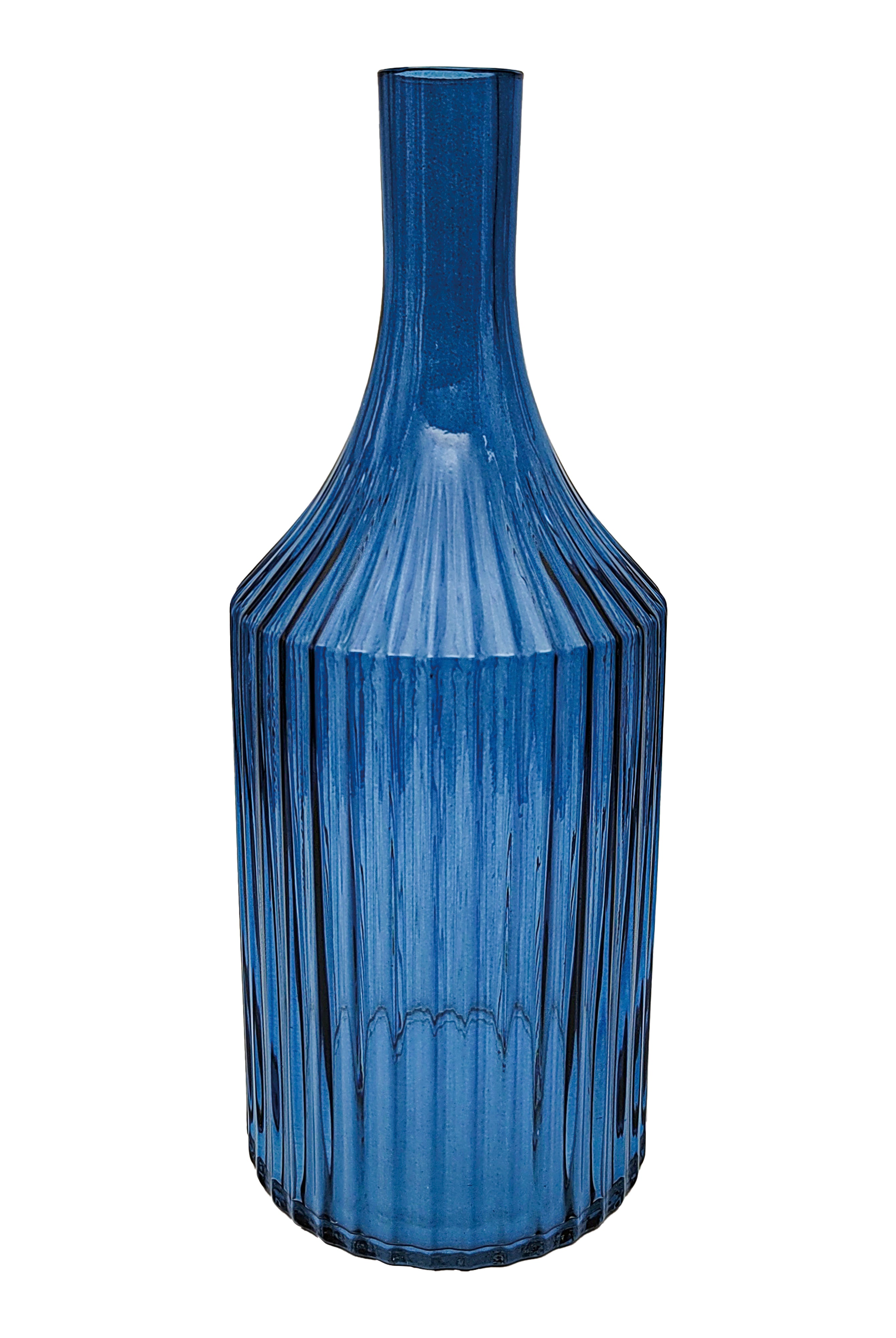 Royal Blue Ribbed Bottle - Magpie Style