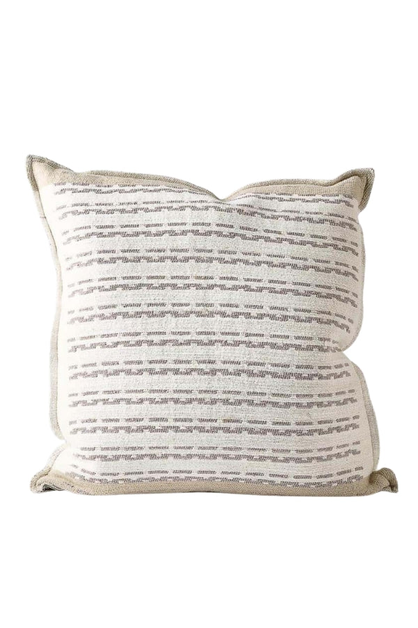 Large Hagen Cushion - Off White/Slate - 60cm - Magpie Style