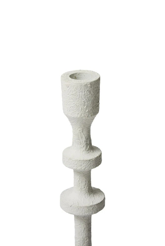 White Watsoner Candleholder - Tall Matt White Tall - Paula Ryan