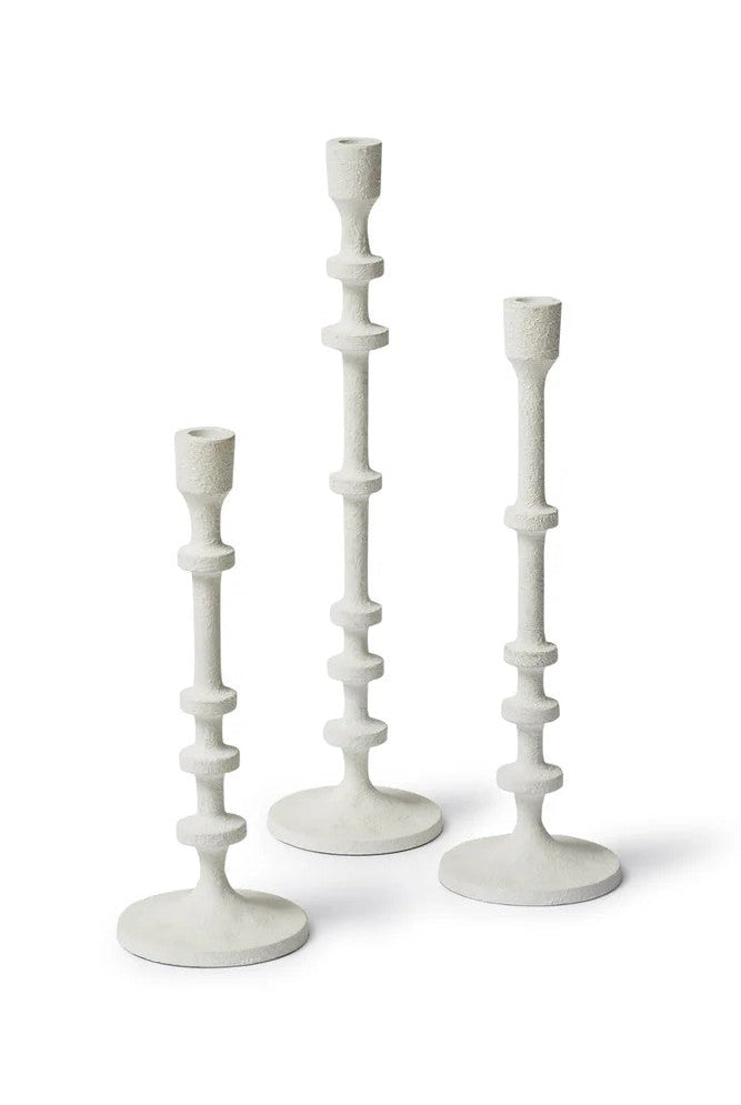 White Watsoner Candleholder - Medium Matt White - Paula Ryan