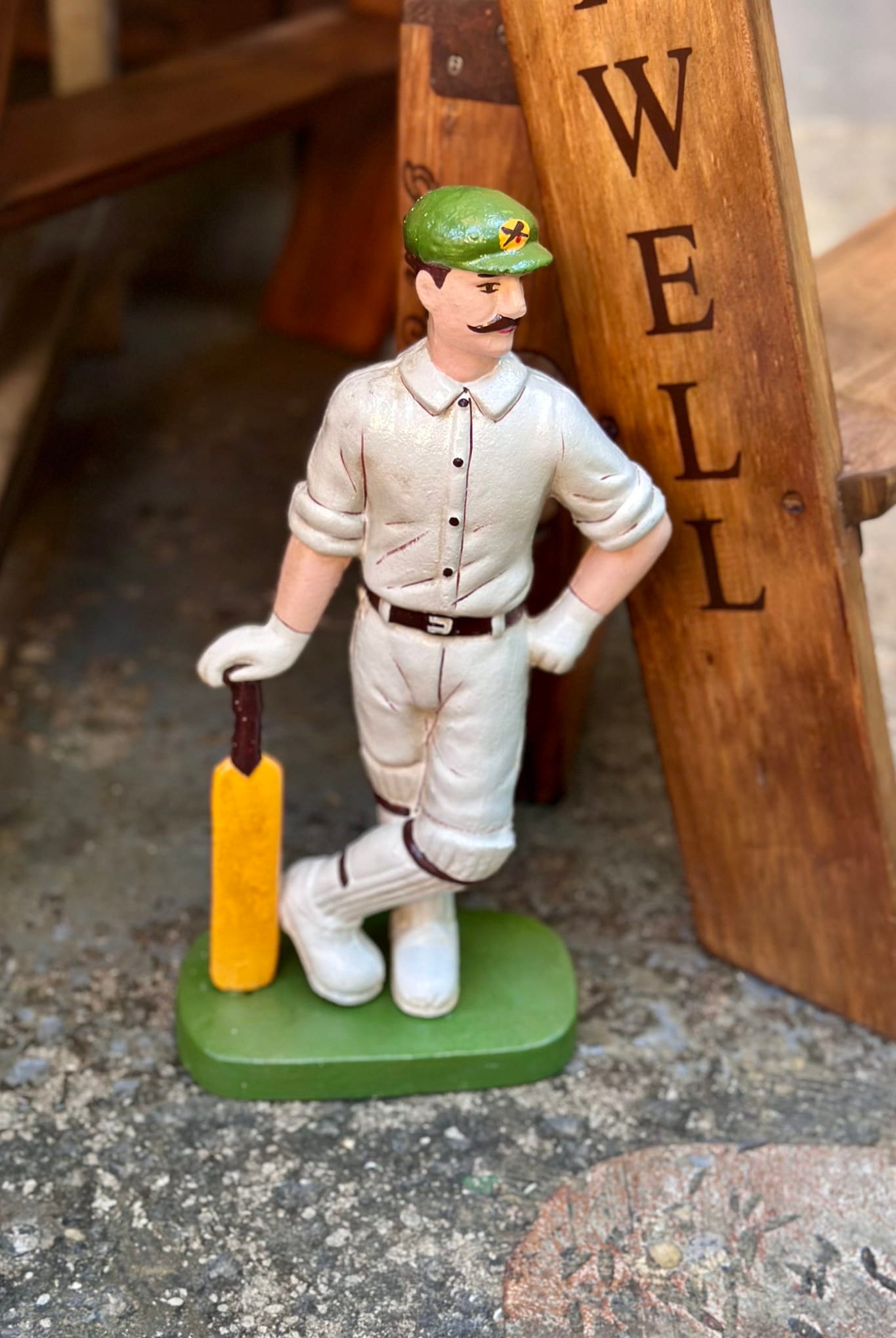 Cricketer Doorstop - Magpie Style