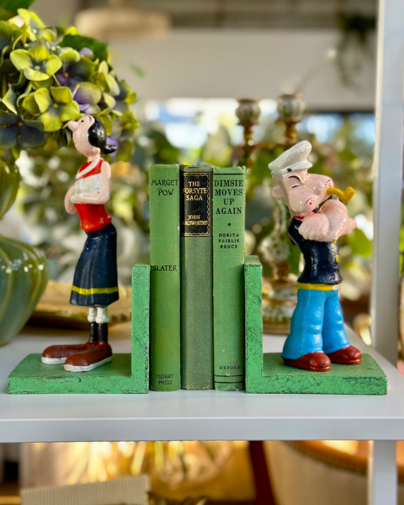 Popeye and Olive Bookends - Magpie Style