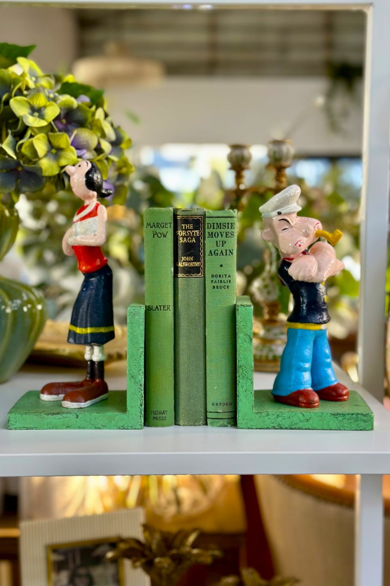 Popeye and Olive Bookends - Magpie Style