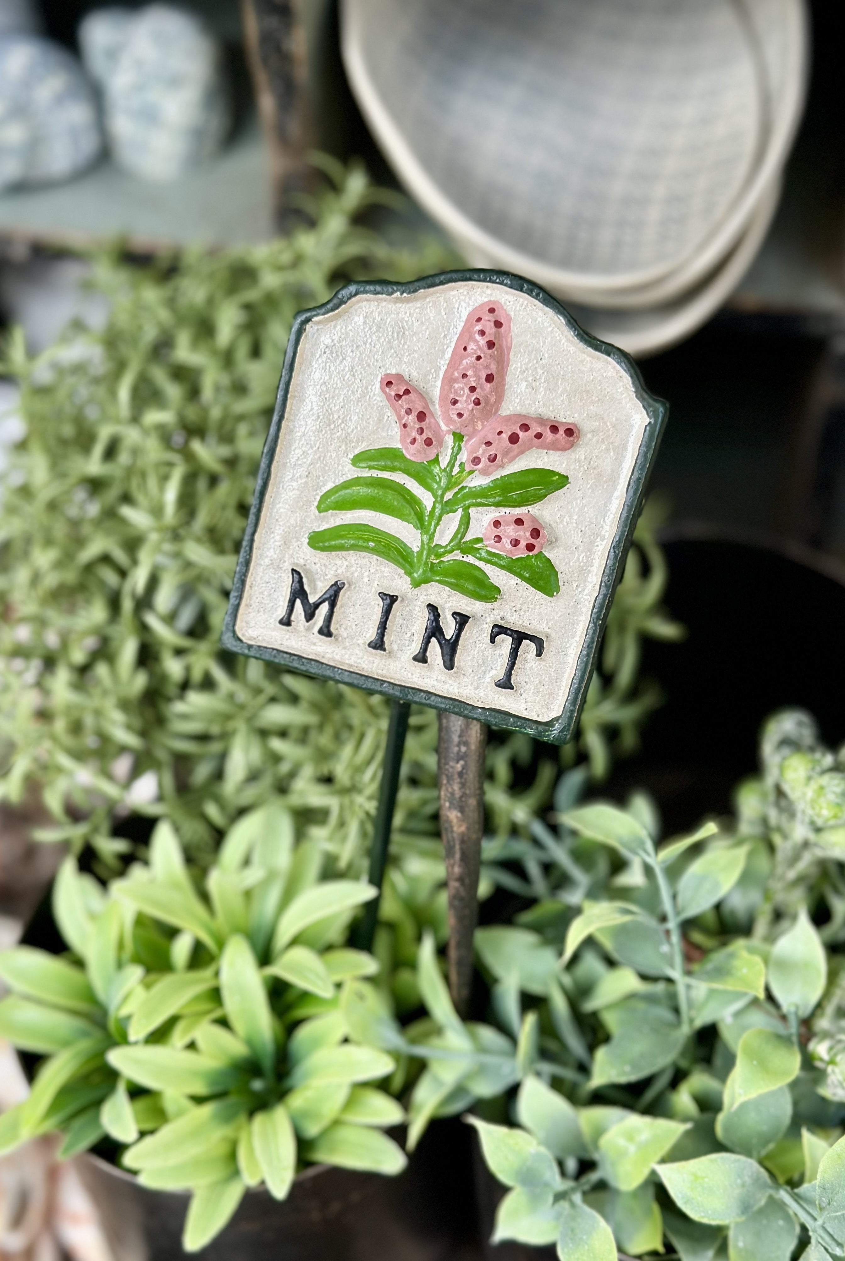 Mint Herb Sign - Magpie Style