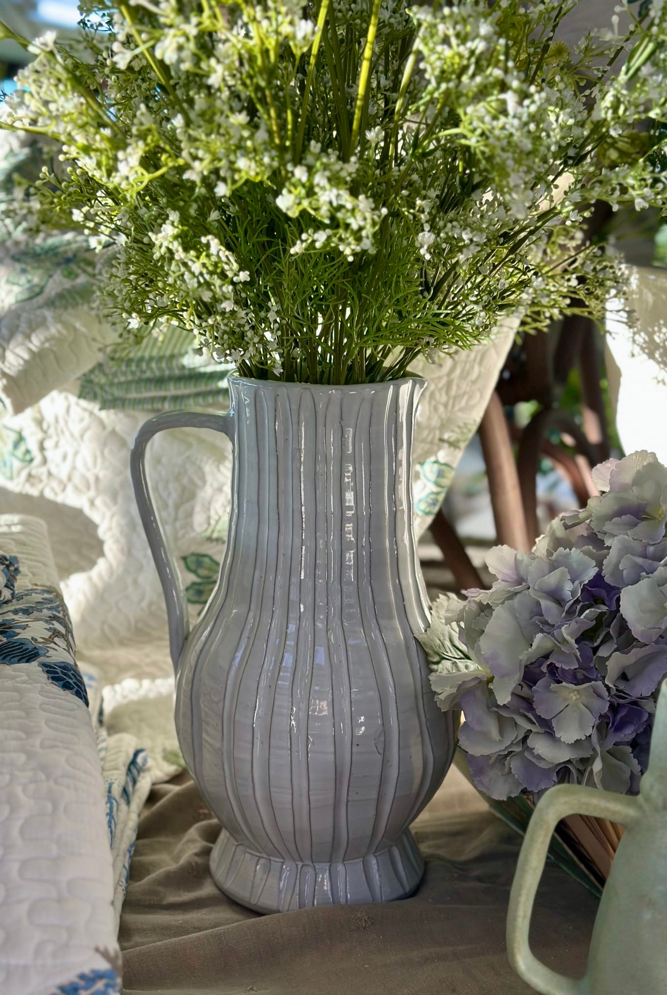 Ribbed Jug Large - Magpie Style