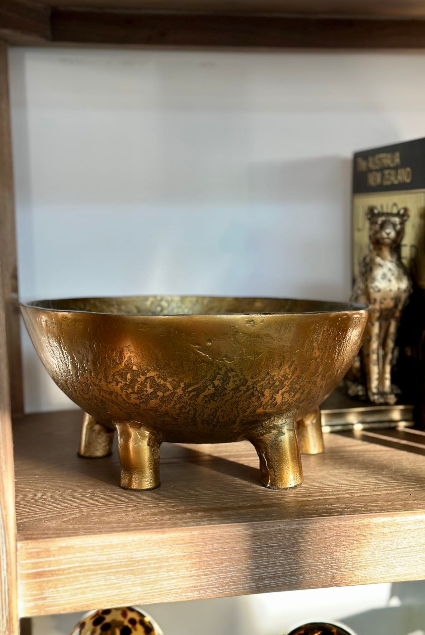 Mondar Large Bowl - Antiqe Gold - Magpie Style