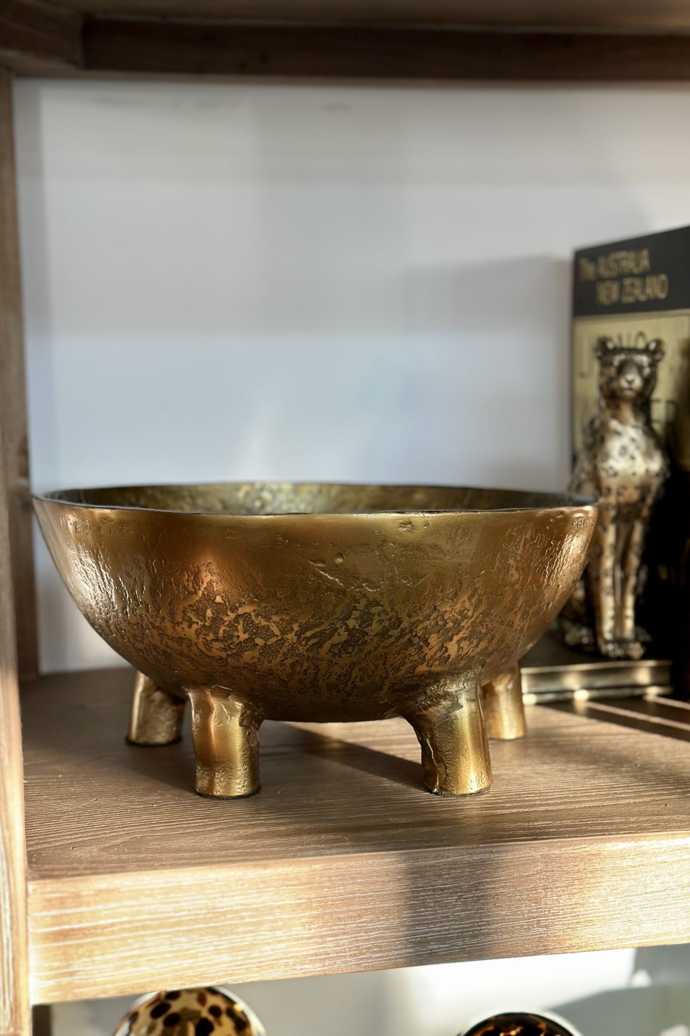 Mondar Large Bowl - Antiqe Gold - Magpie Style