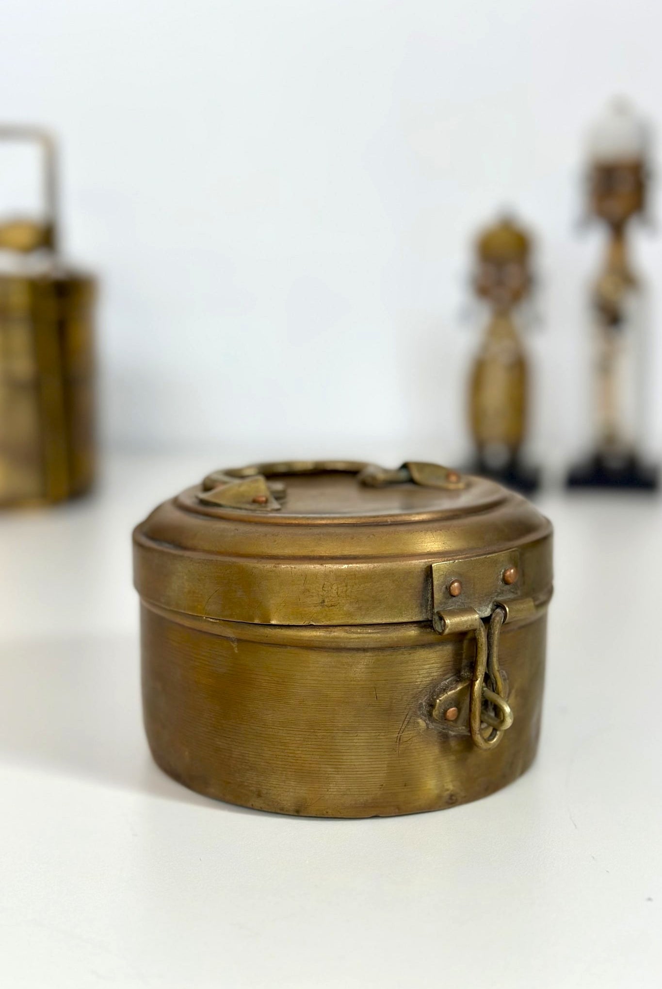 Small Brass Chapati Box - Magpie Style