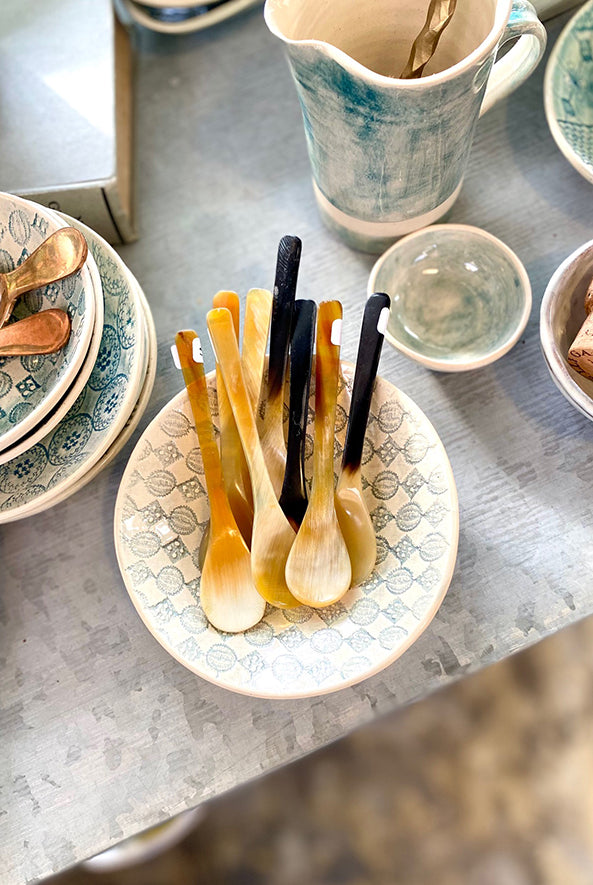 Polished Horn Teaspoon - Magpie Style