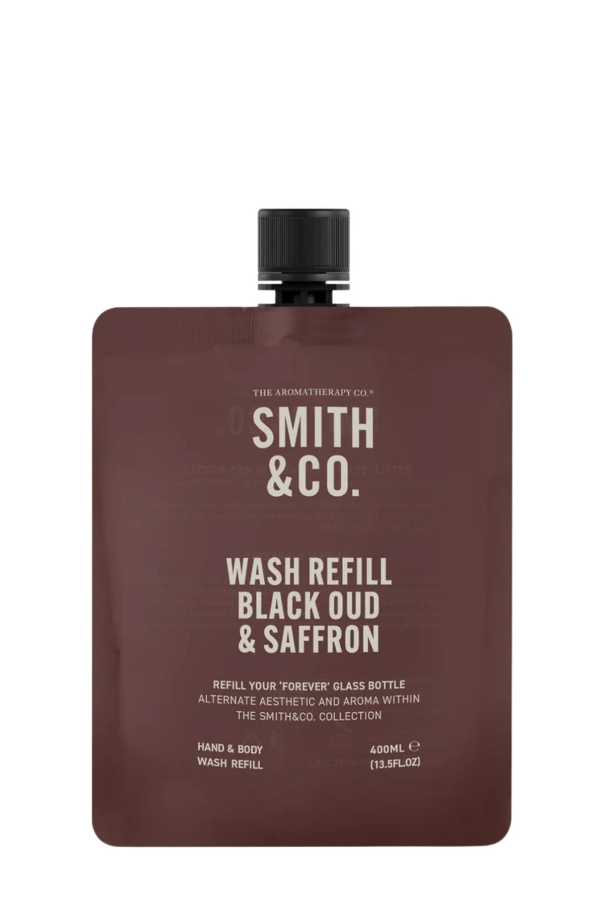 SMITH & CO Hand & Body Wash Refill 400ml - Black Oud & Saffron - Paula Ryan
