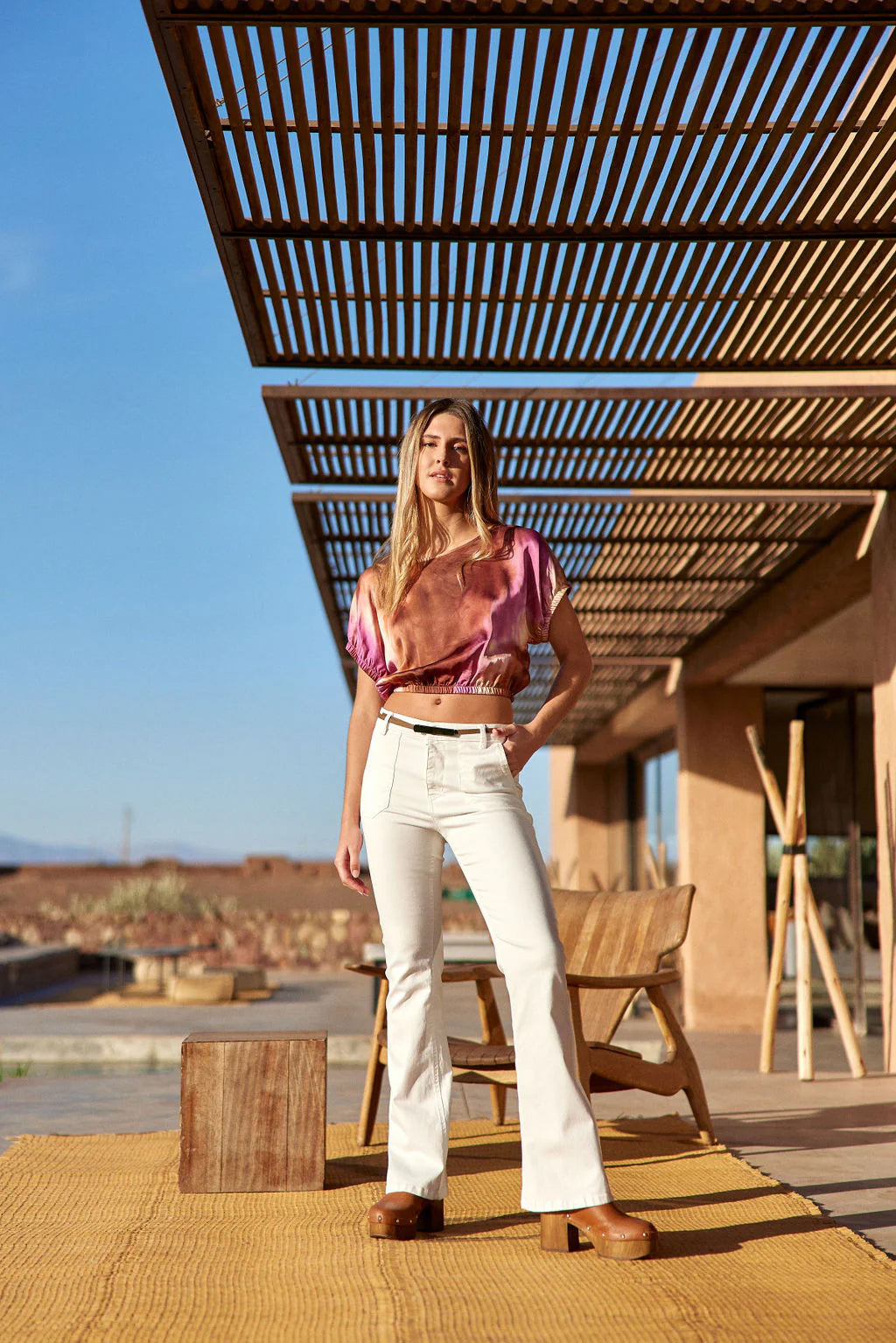 LAUREN VIDAL - Woven Jean, Ecru - Magpie Style