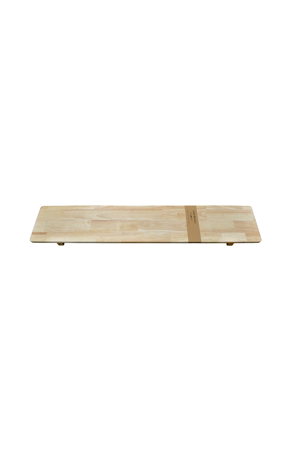 Footed Wooden Rect. Board - Magpie Style
