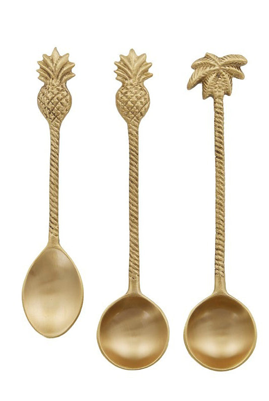 Pineapple Isle Brass Spoon - Teaspoon - Magpie Style