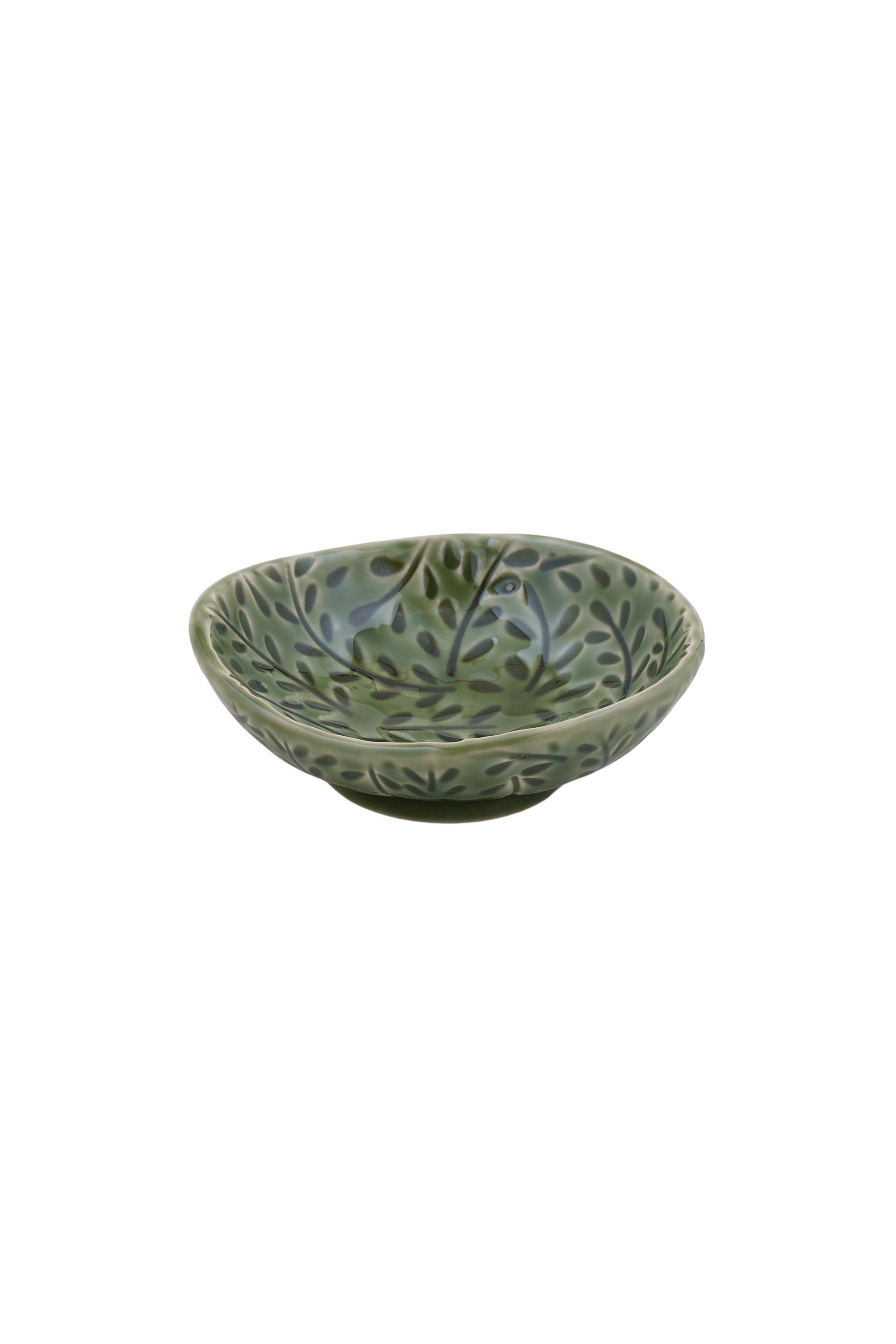 Marseille Green Ceramic Footed Dish - Magpie Style