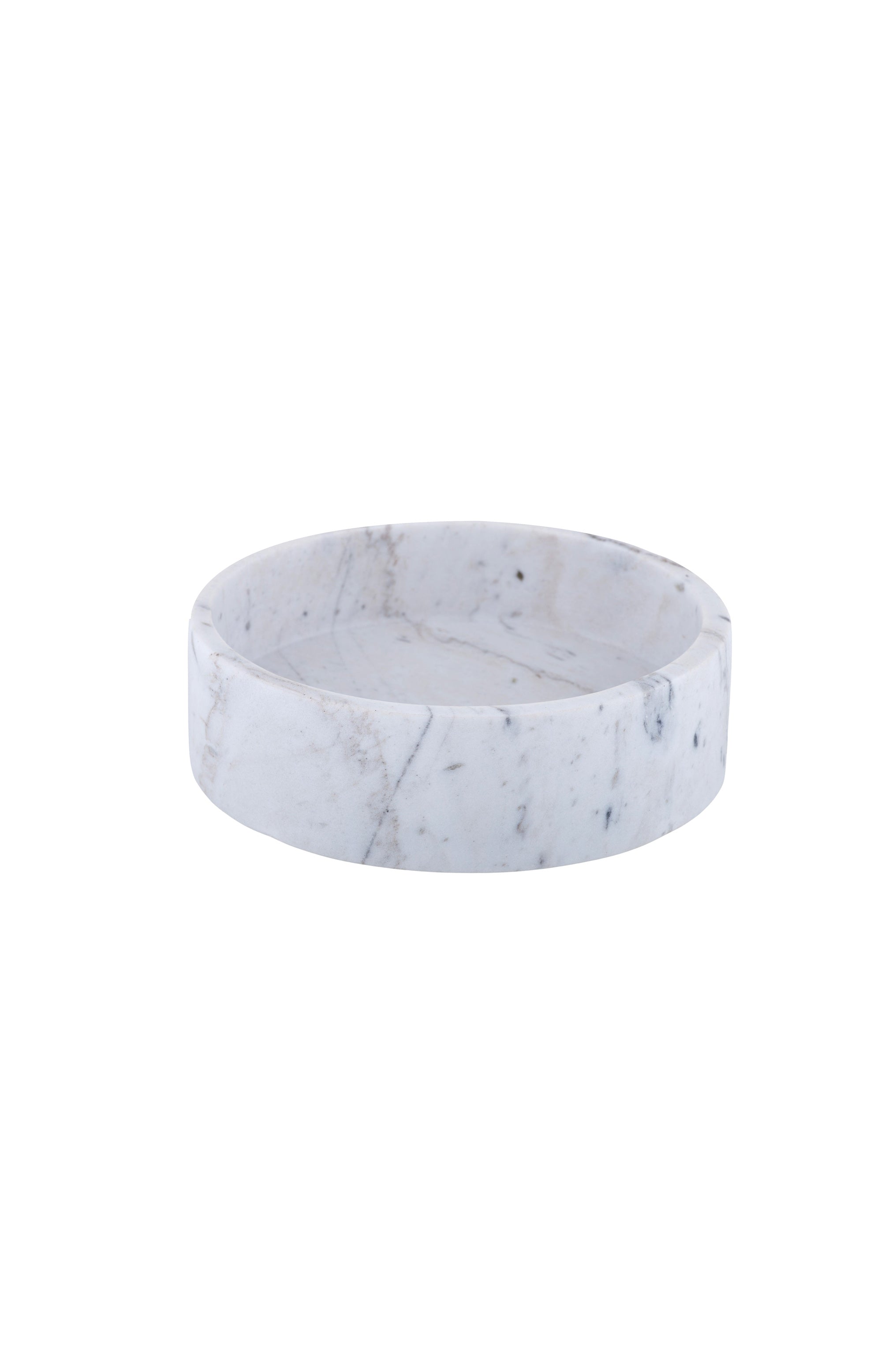 Yves Marble Bowl - Lge White - Magpie Style