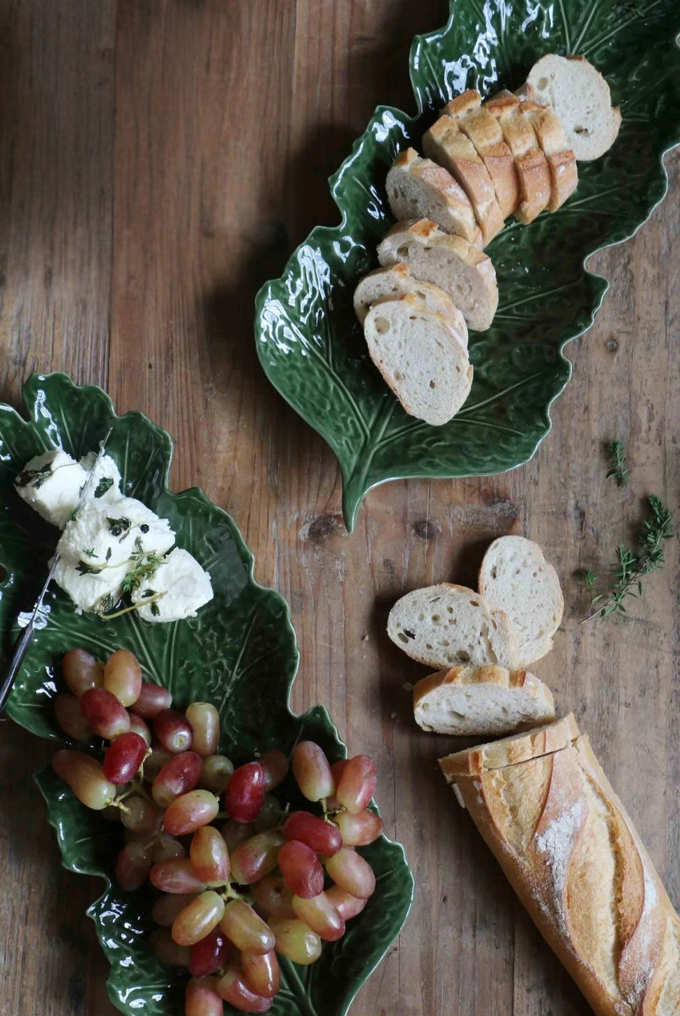 Leaf Platter Forest Glaze - Magpie Style