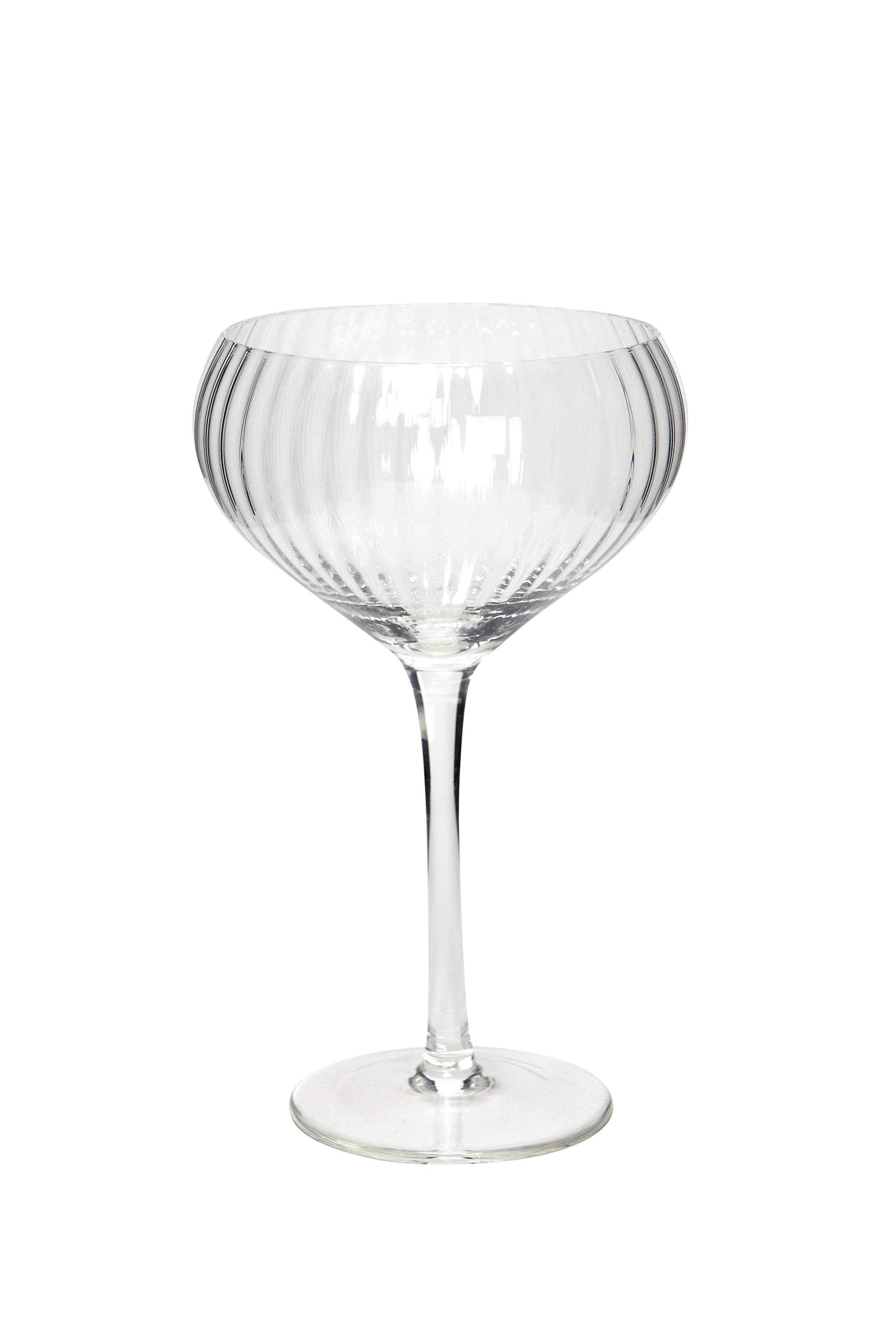 Ribbed Champagne Coupes, Set of Four - Magpie Style