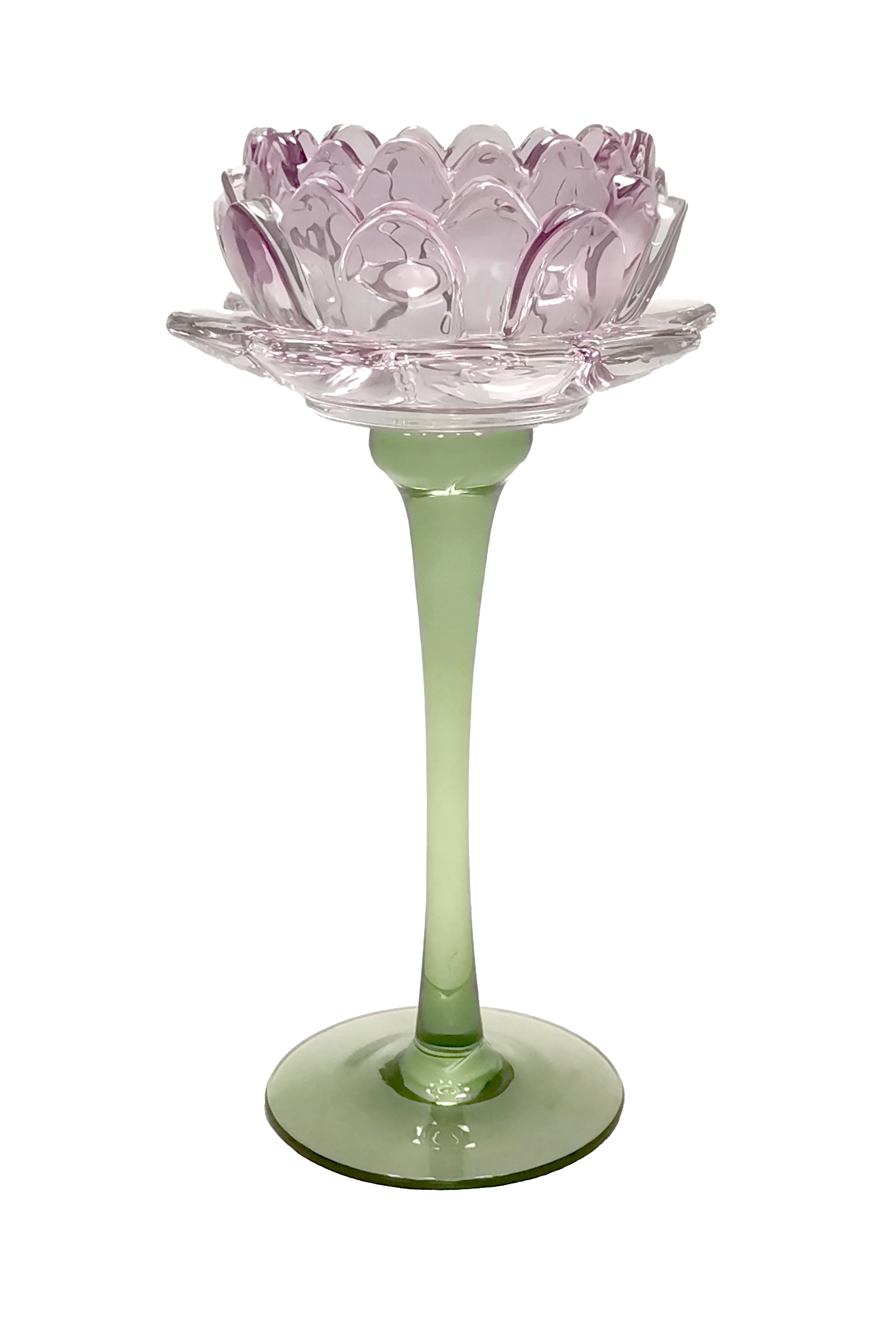 Lilac Stemmed Votive - Magpie Style