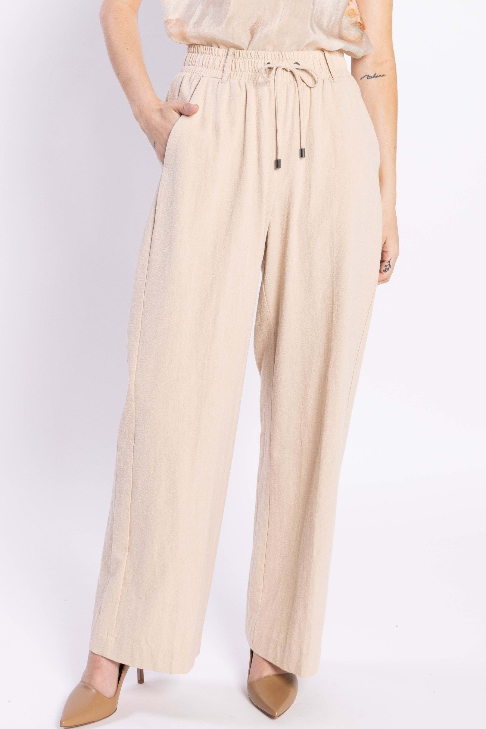 LOUGHLIN River Pant - Beige - Magpie Style