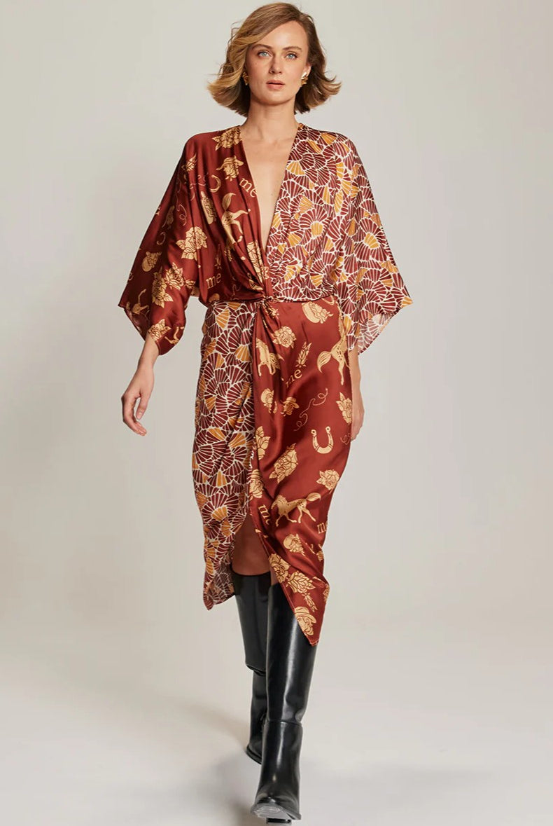 ME369 Camila Rodeo Twisted Dress - Magpie Style