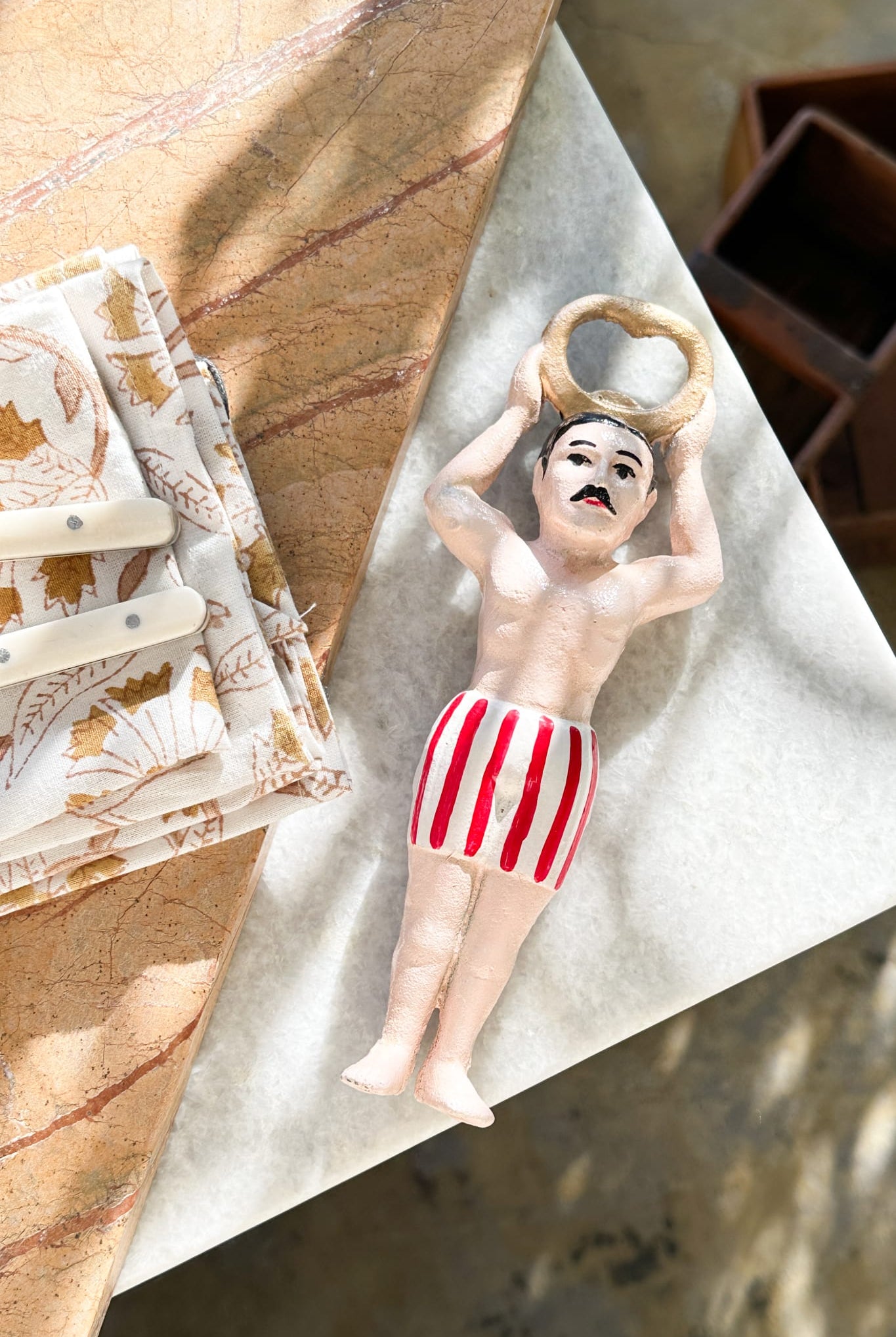 Strong Man Bottle Opener - Cast Iron - Magpie Style