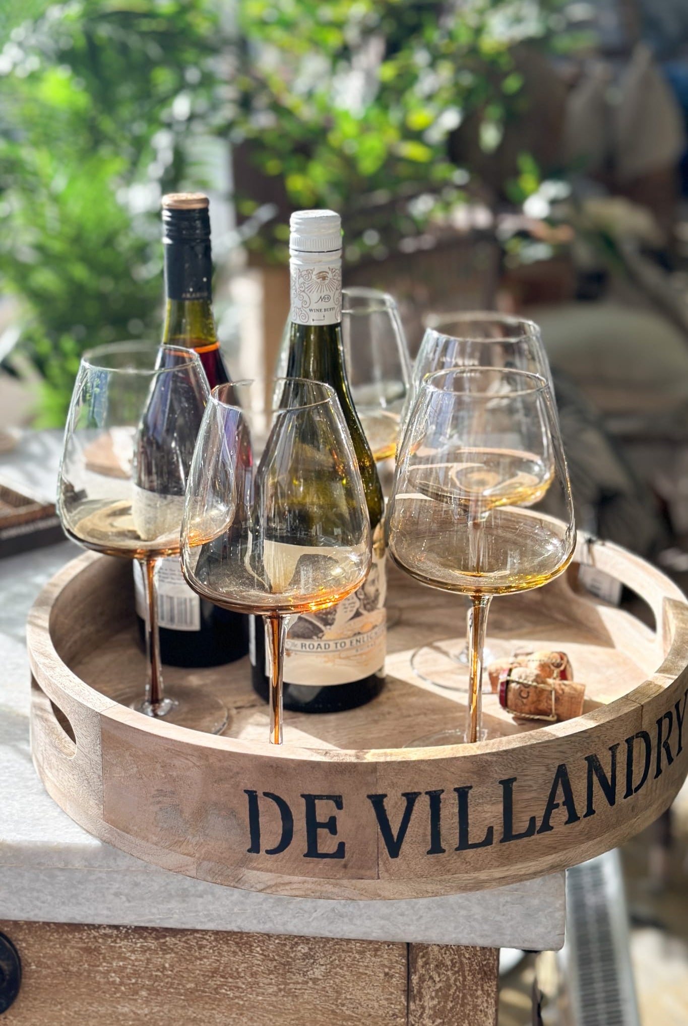 Red Wine Glass with Amber gradient - Magpie Style