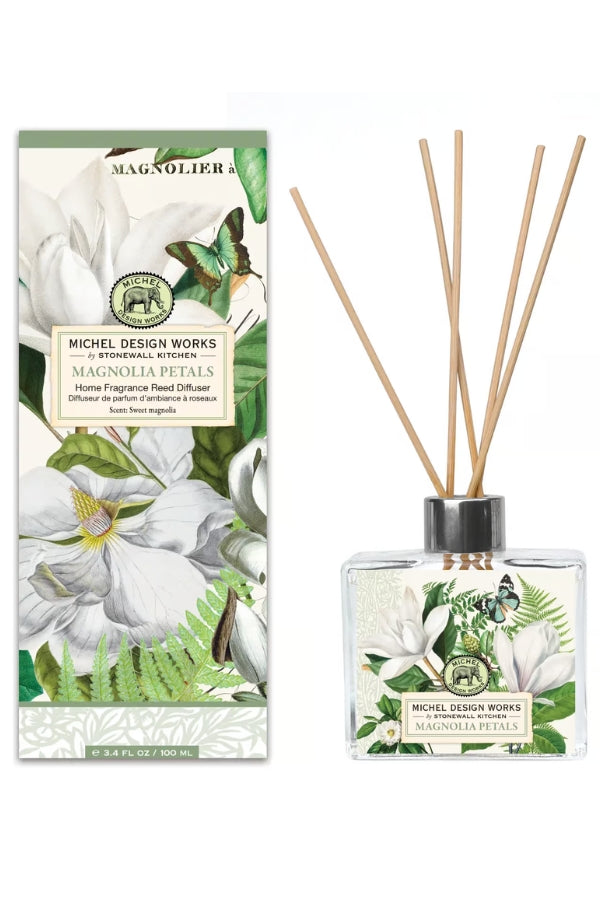 MICHEL DESIGN WORKS Magnolia Petals Reed Diffuser - Magpie Style