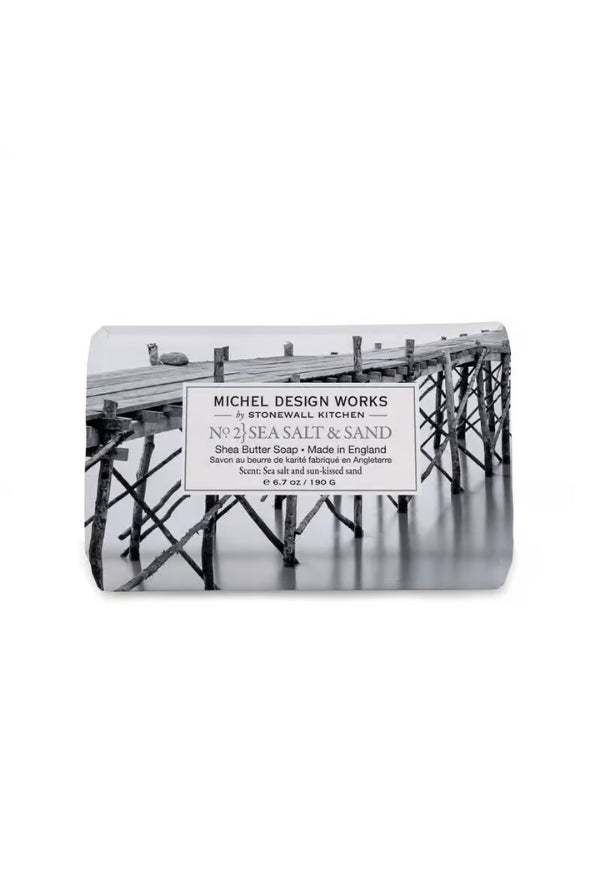 MICHEL DESIGN WORKS Sea Salt & Sand Medium Wrapped Soap Bar - Magpie Style