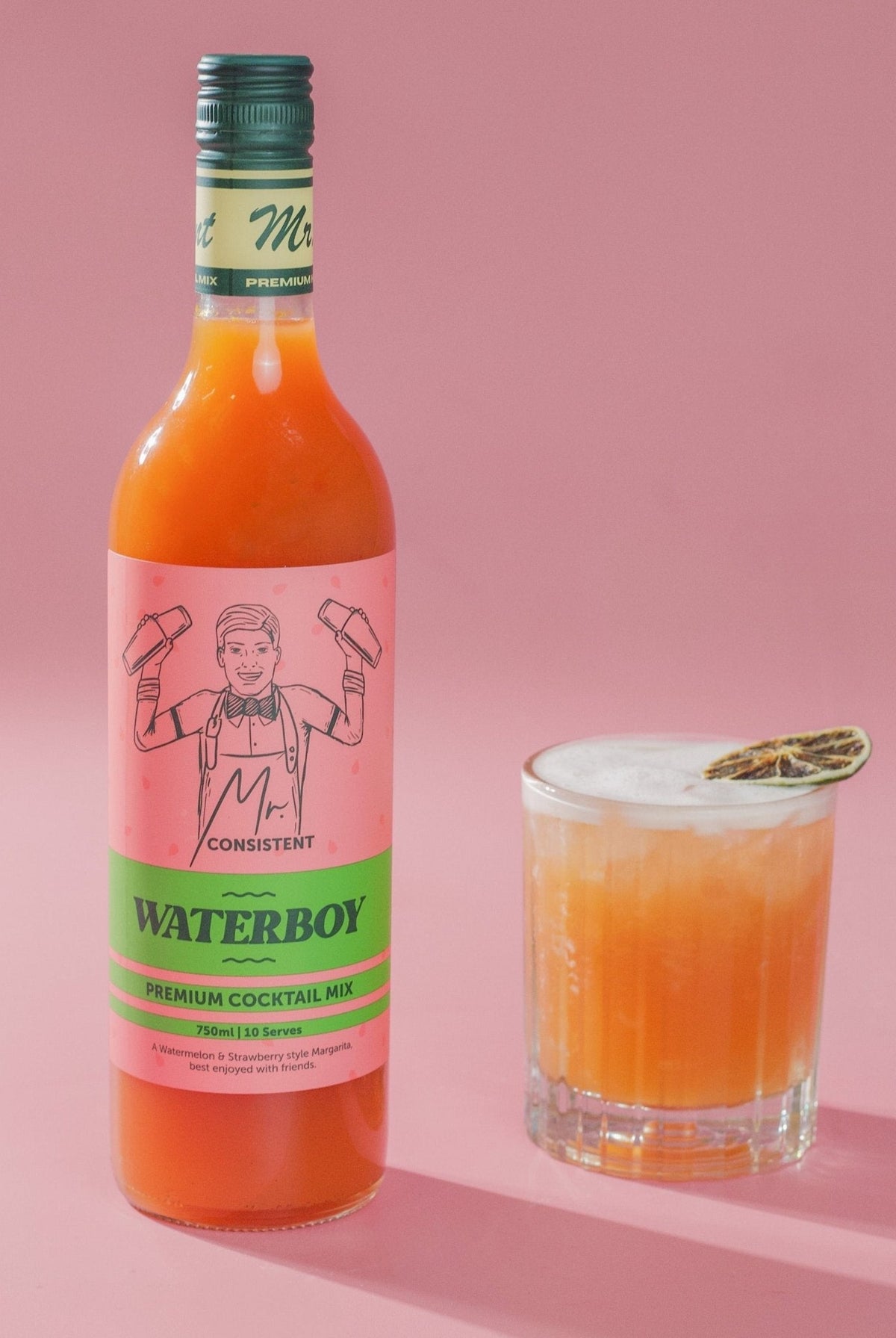 Mr Consistent Waterboy Watermelon Margarita Mixer 750ml