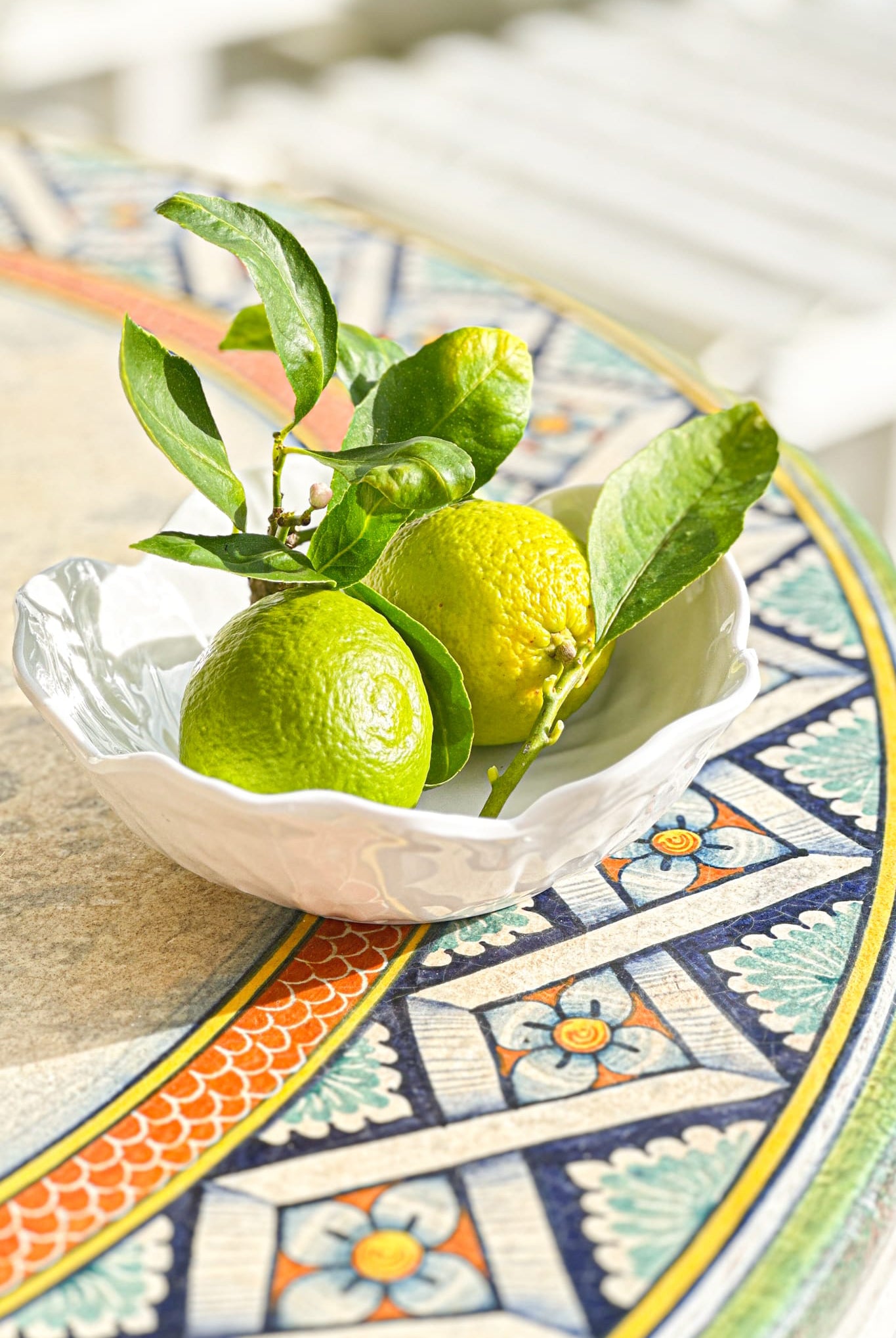 Small Cabbage Leaf Melamine Bowl 18cm - Magpie Style