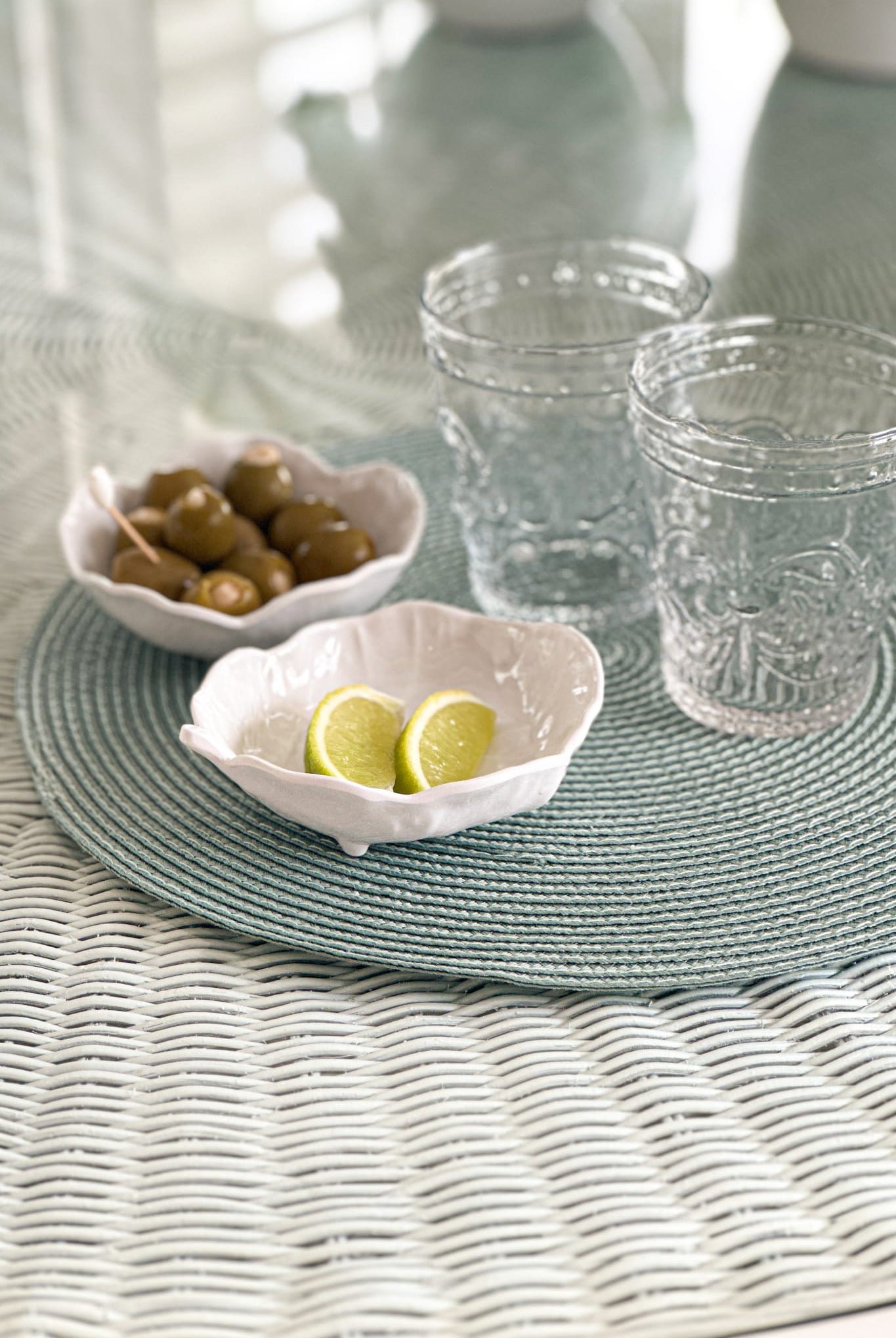 Stemmed Cabbage Leaf Melamine Dish Small 13cm - Magpie Style