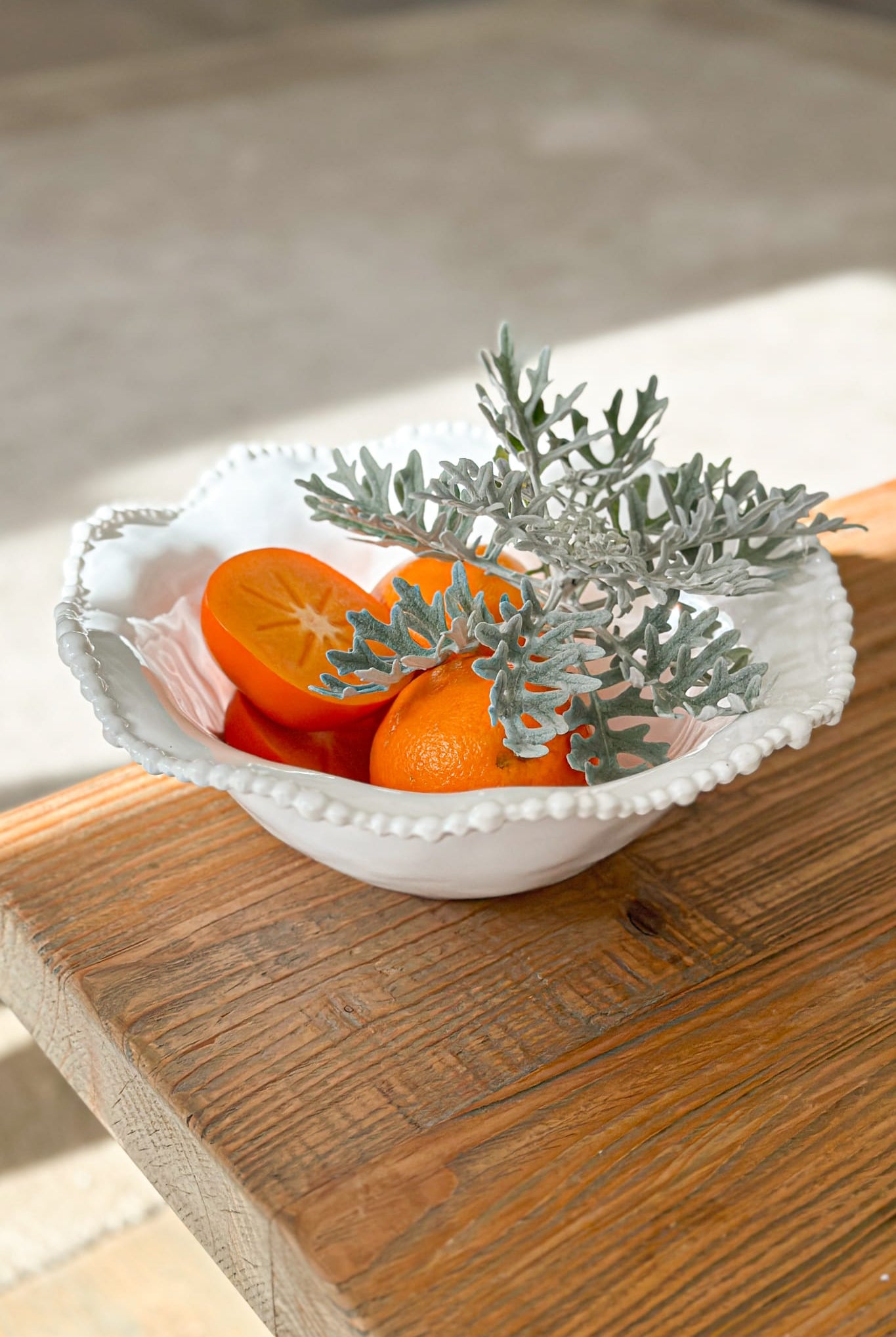 Wobbly Pearl Melamine Bowl 28cm - Magpie Style