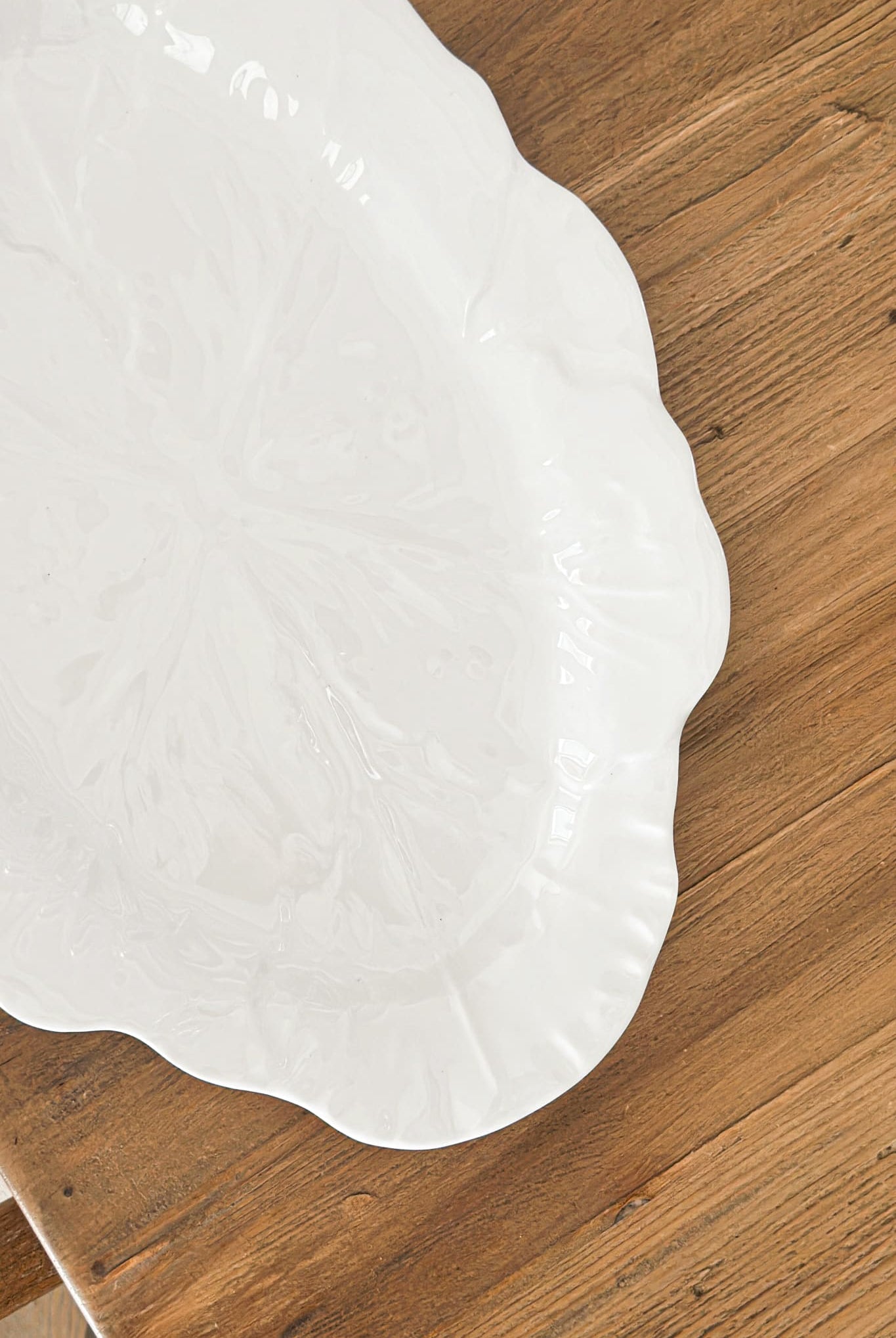 XL Oval Cabbage Melamine Platter 50cm - Magpie Style