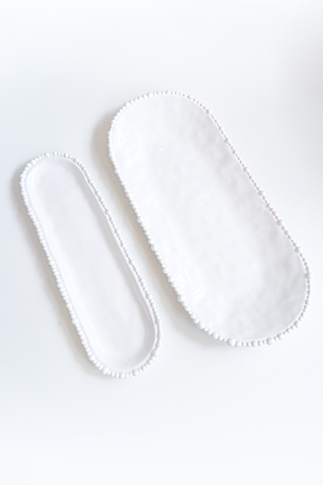 Pearl Melamine Narrow Platter 45cm - Magpie Style