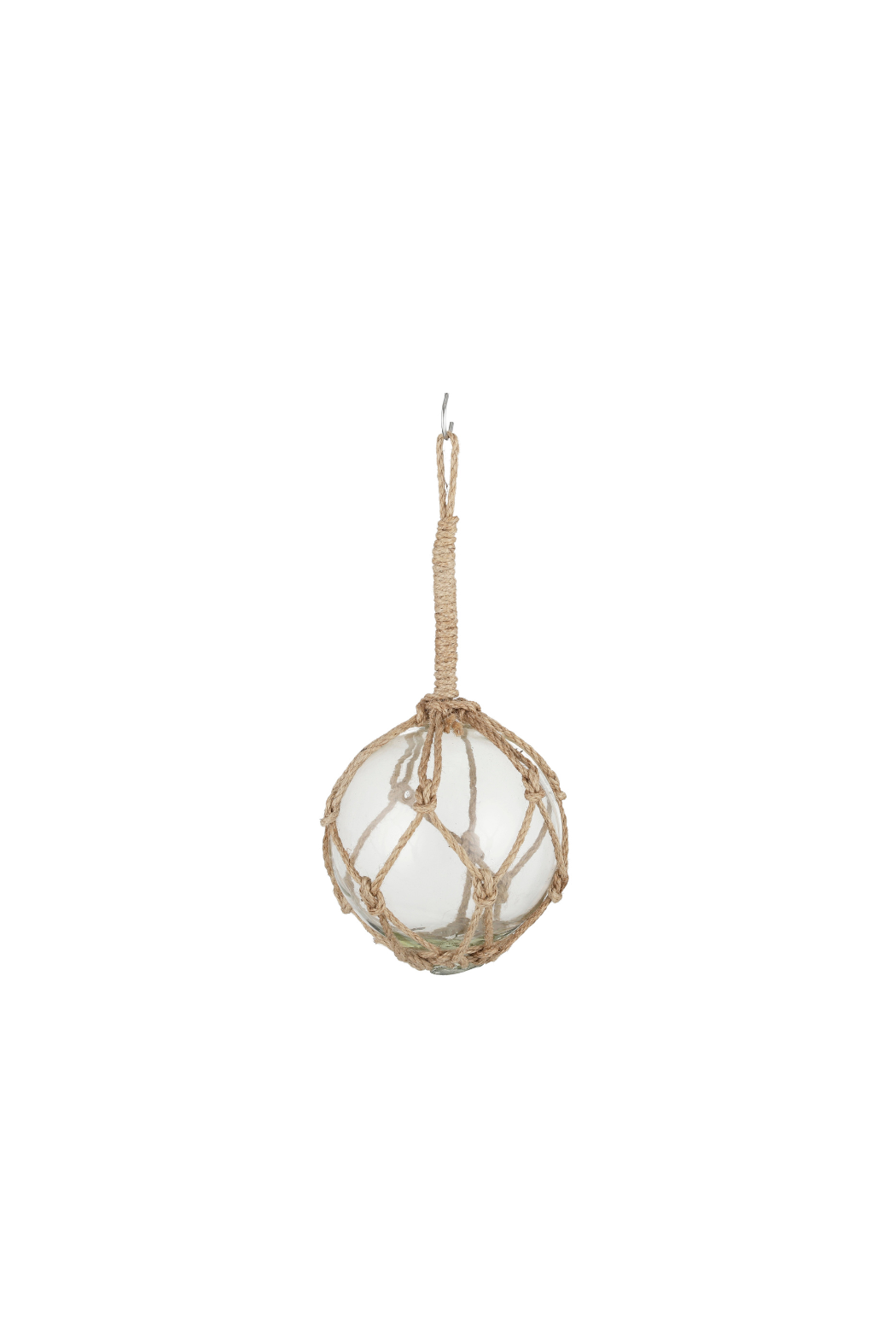 Small Buoy Glass Ball w Rope - Magpie Style