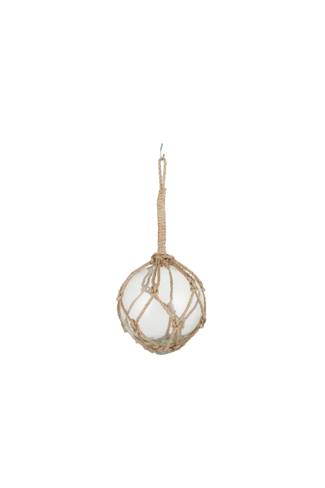 Small Buoy Glass Ball w Rope - Magpie Style