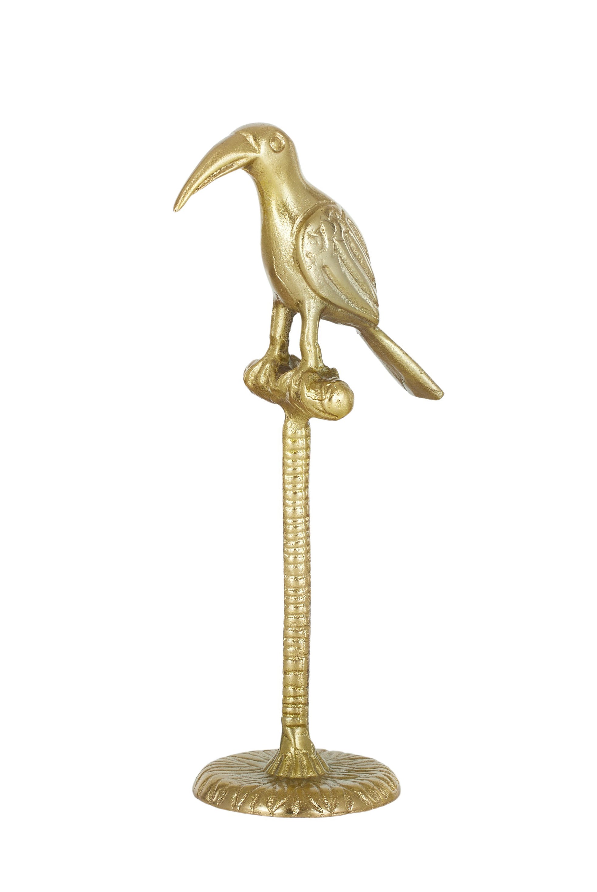 Toucan on Stand - Iron w Brass Finish - Magpie Style
