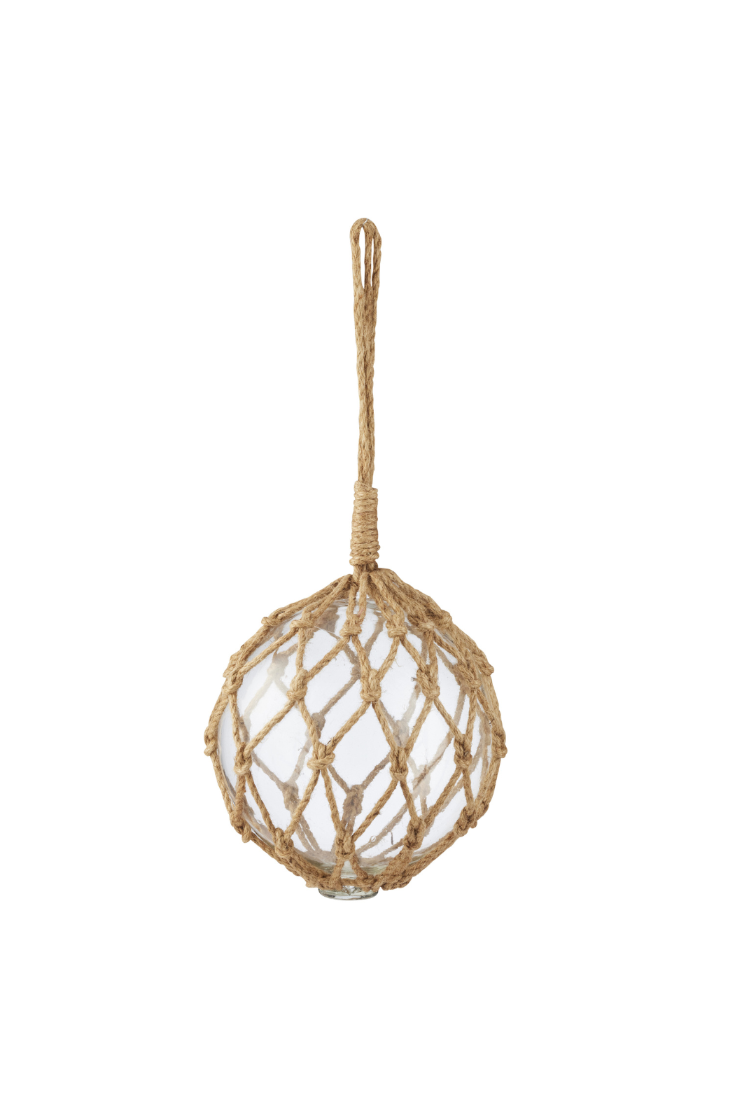 Large Buoy Glass Ball w Rope - Magpie Style