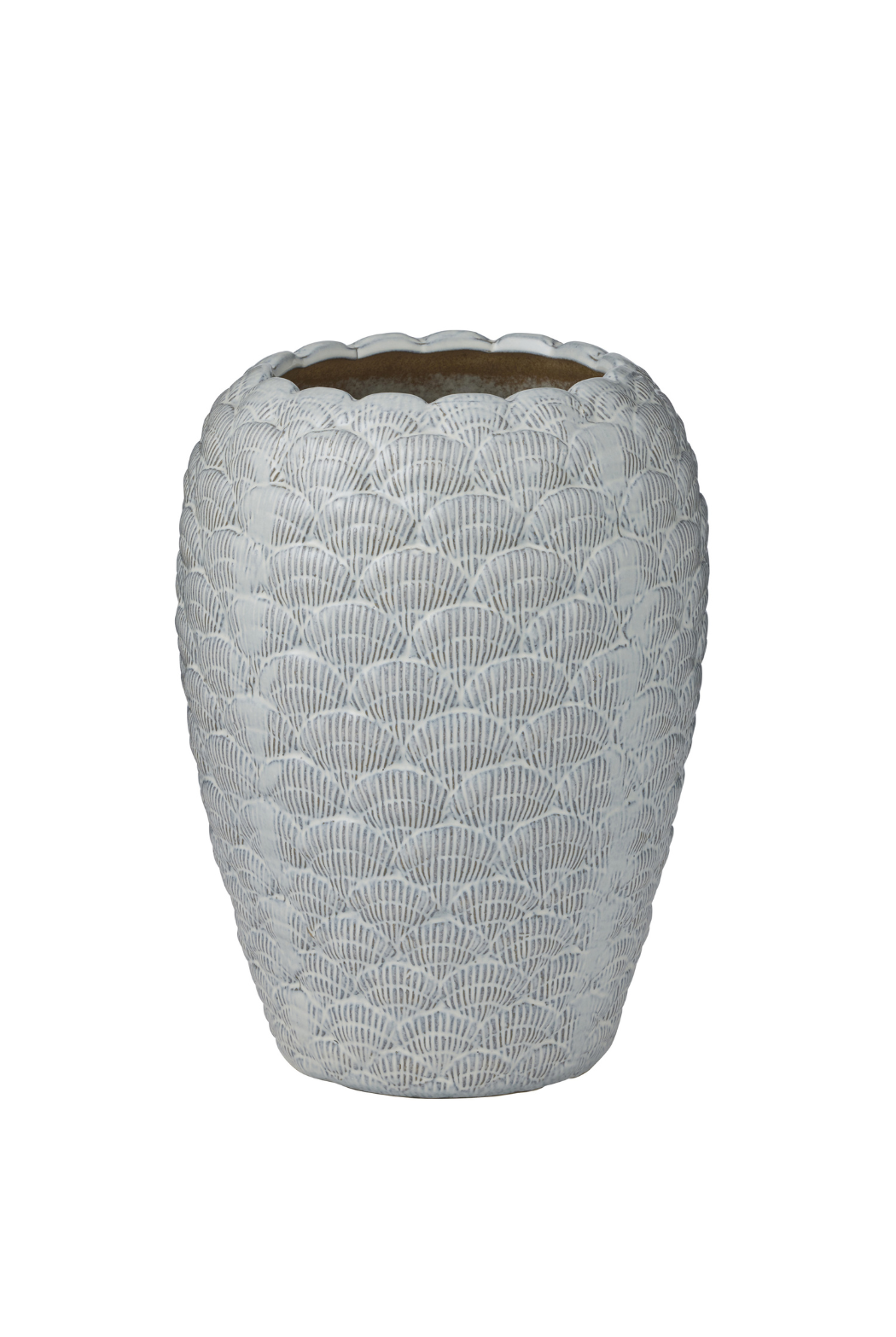 Cockle Ceramic Vase - White - Magpie Style