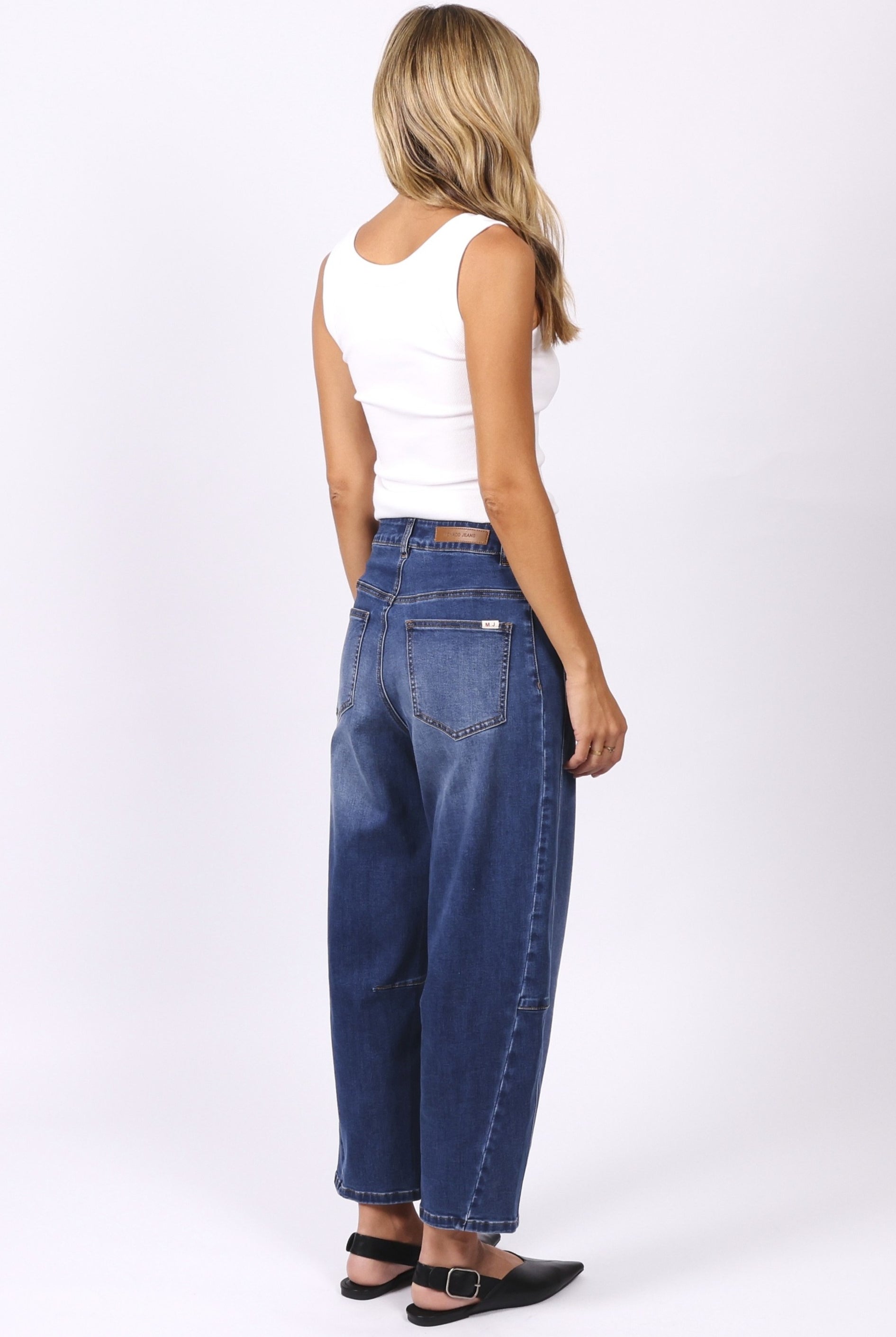 Toni Barrel Jeans - Blue Denim - Magpie Style