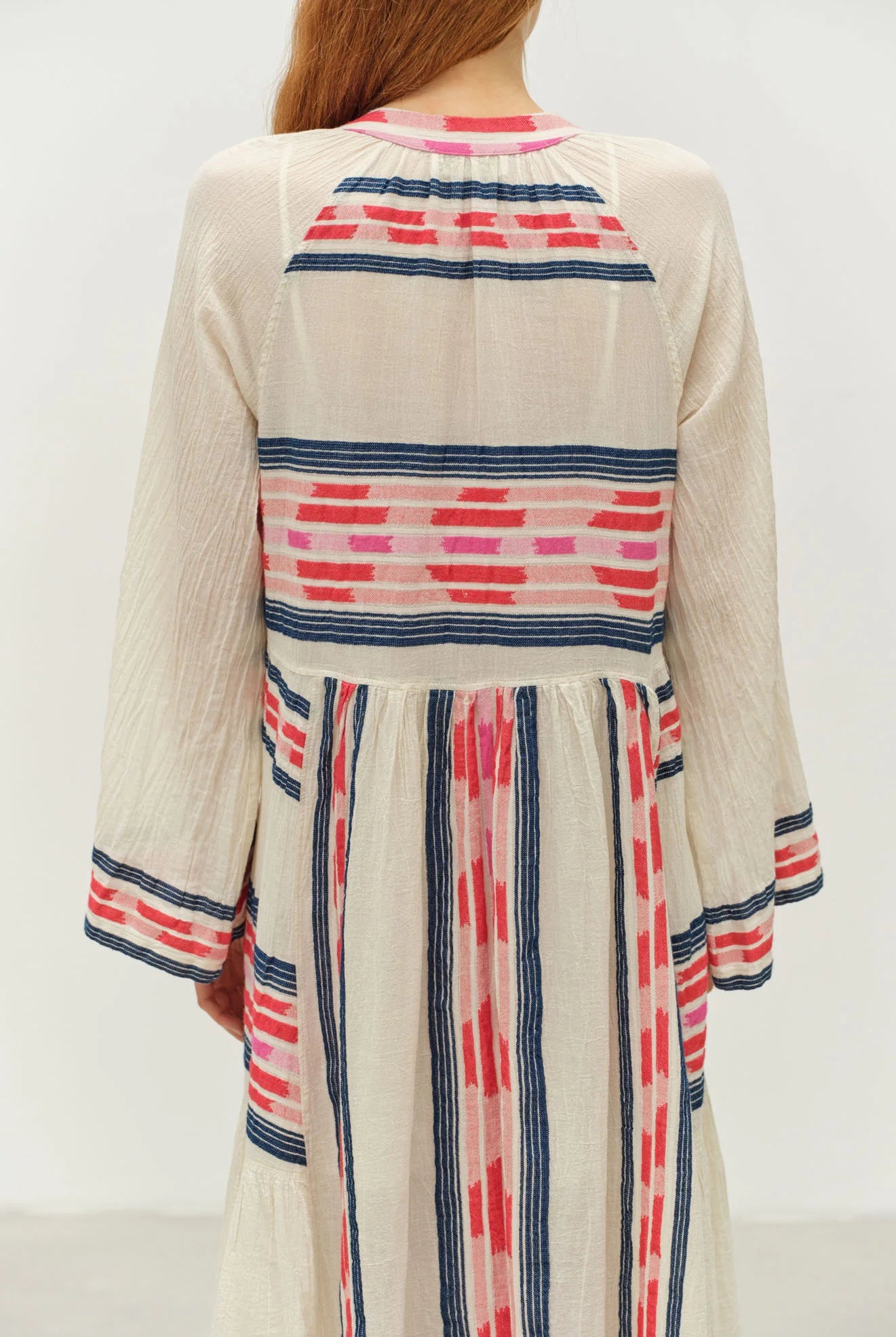 DEVOTION TWINS Power Long Dress - Navy/Red - Magpie Style