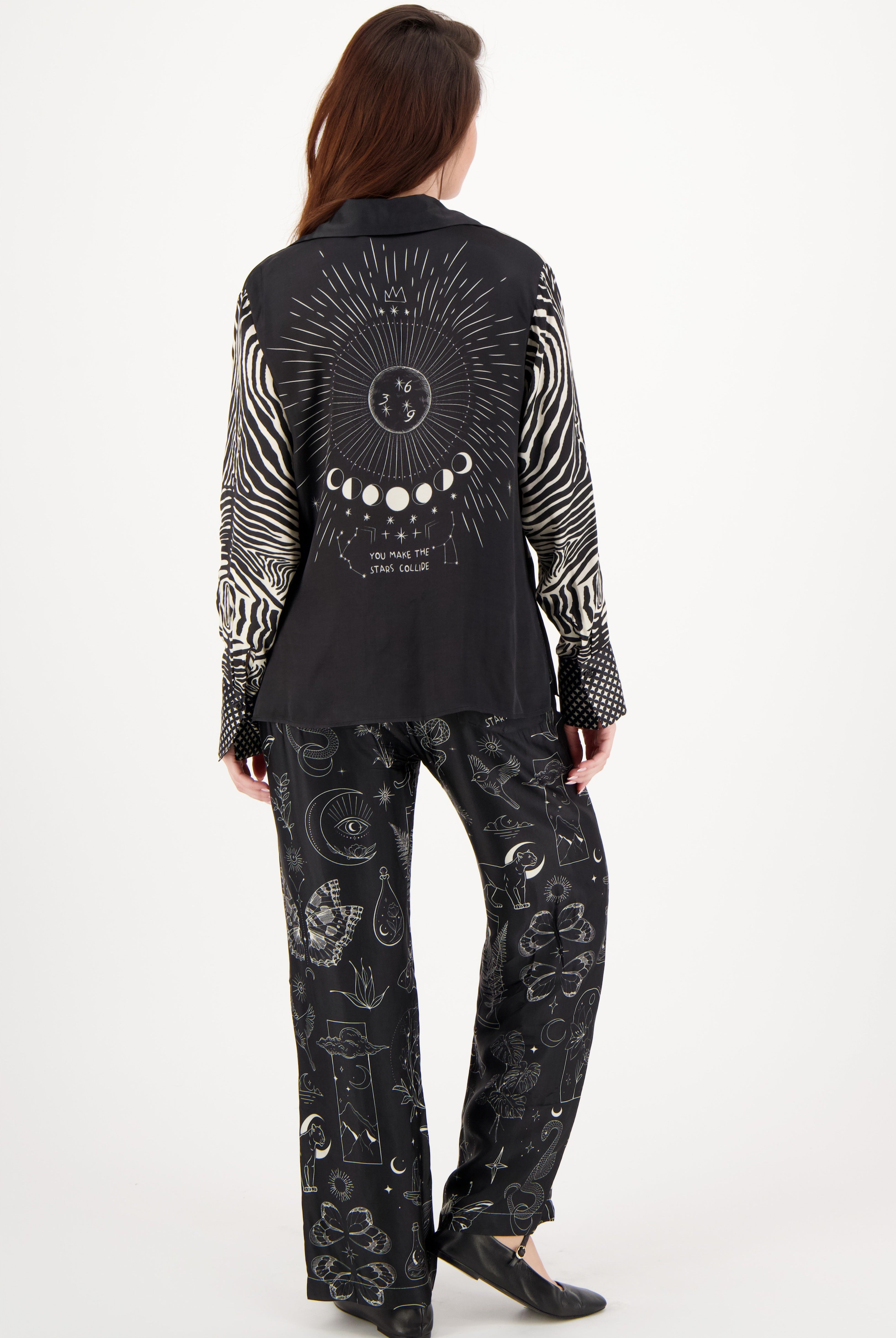 ME369 Reyna Tie Waist Shirt - Magic - Magpie Style