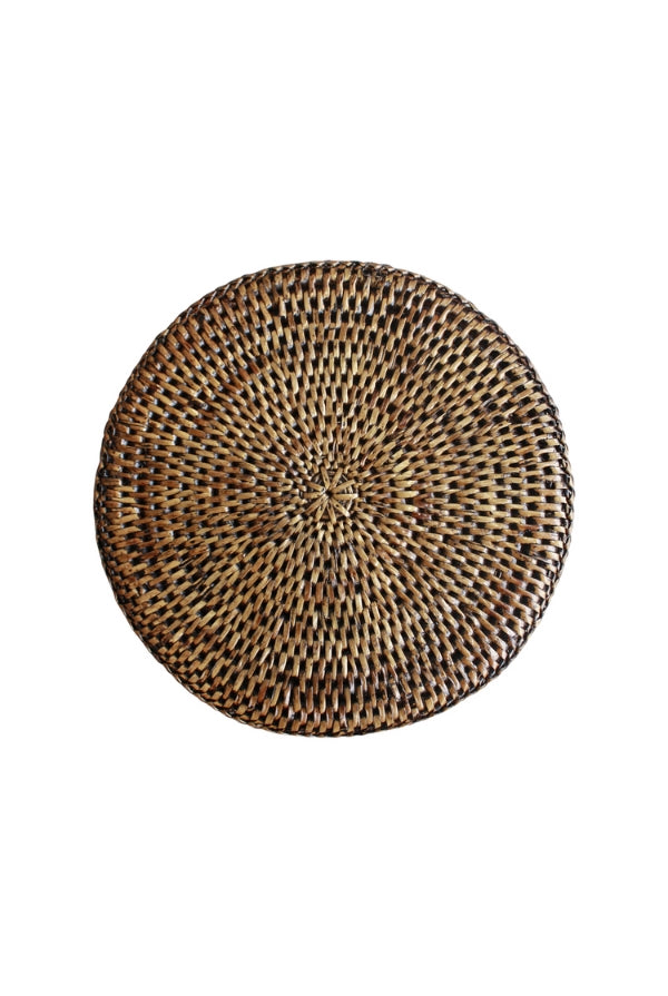 Medium Rattan Round Place Mat - Magpie Style