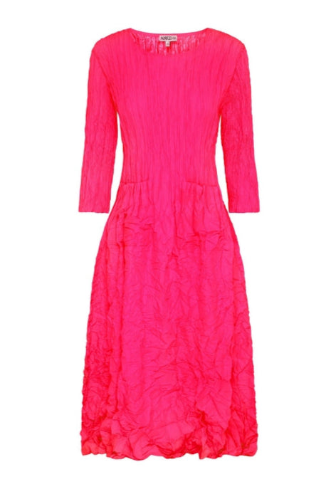 ALQUEMA 3/4 Sleeve Smash Pocket Dress - Mars Pink - Magpie Style