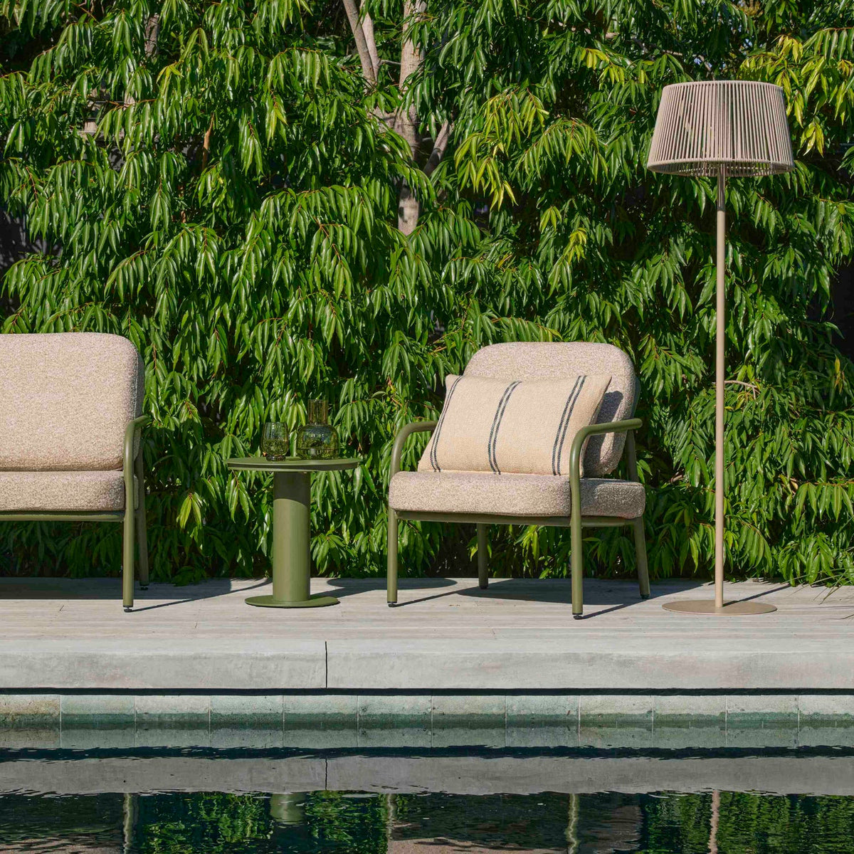 Rio Indoor & Outdoor Cushion - Natural & Black