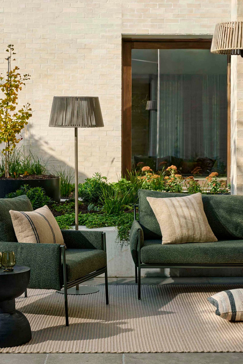 Rio Indoor & Outdoor Cushion - Natural & Black