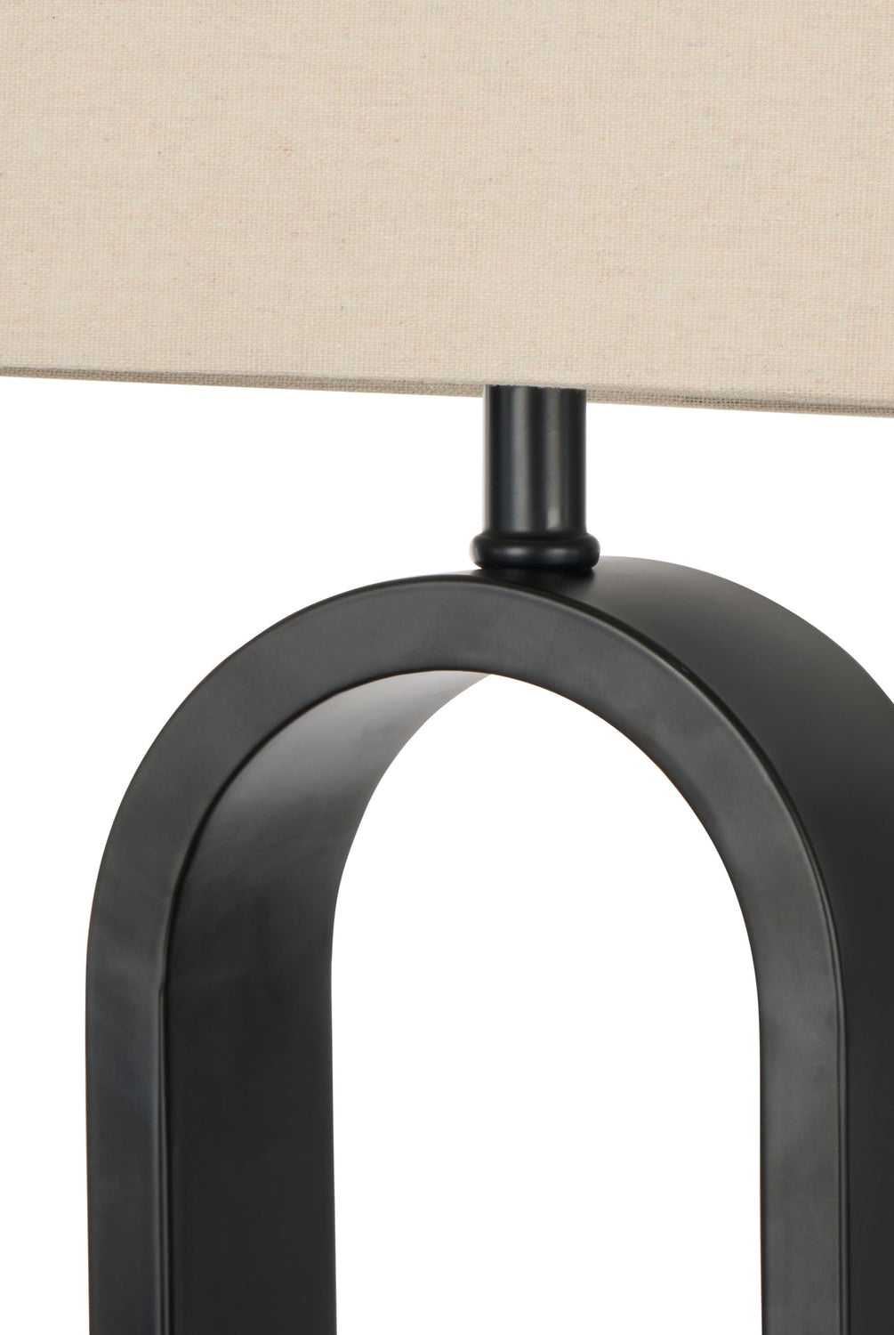 Reed Table Lamp - Taupe & Black - detail or styling view 3