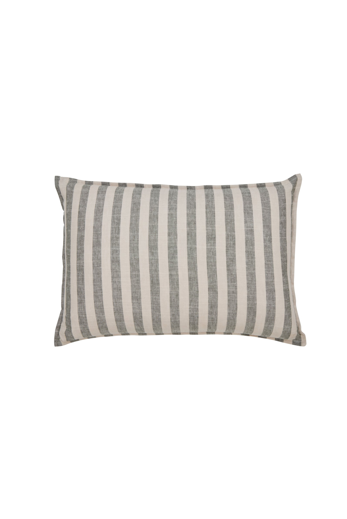 Arden Stripe Cushion - Green - full product view
