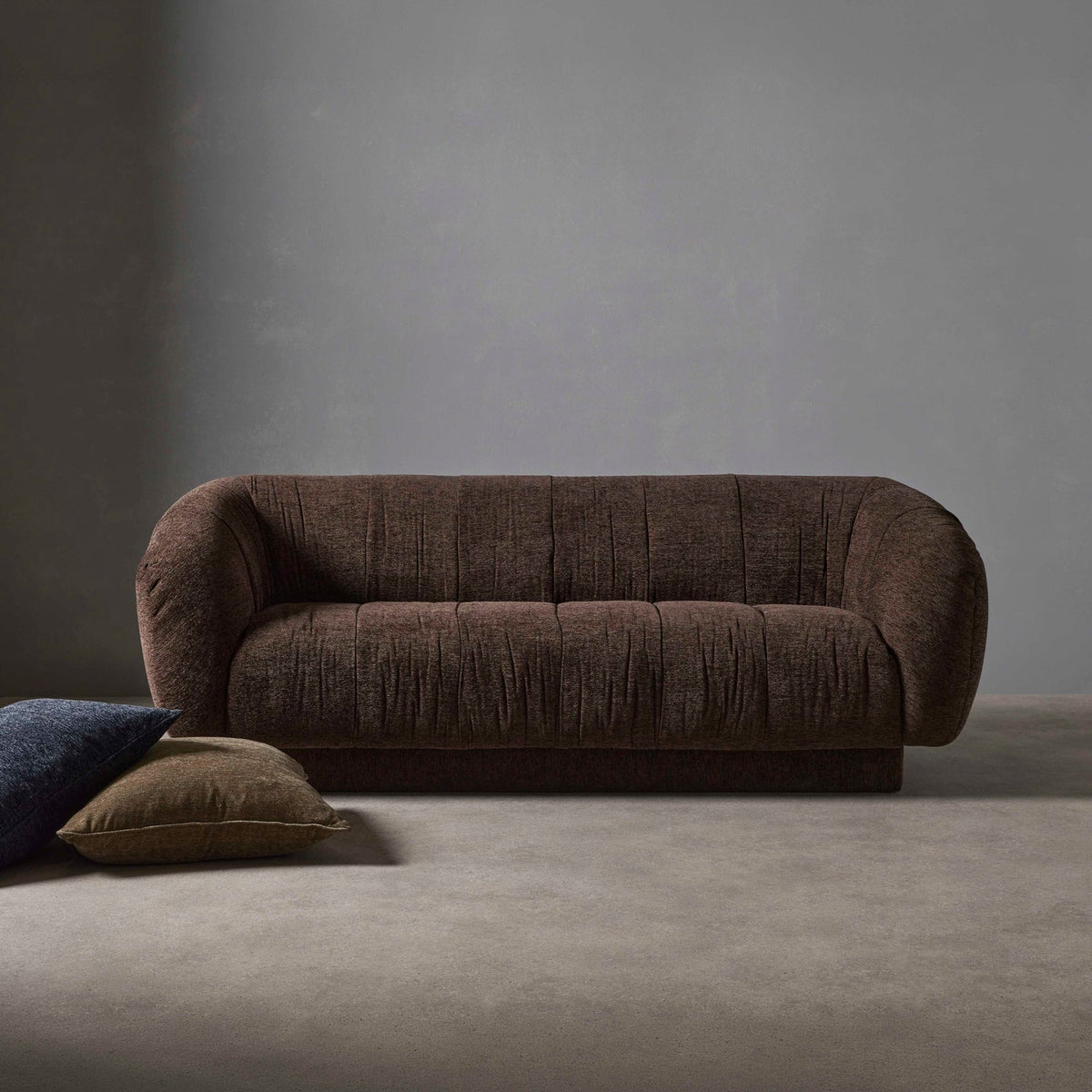 Nolan Three-Seater Sofa - Brown - detail or styling view 5